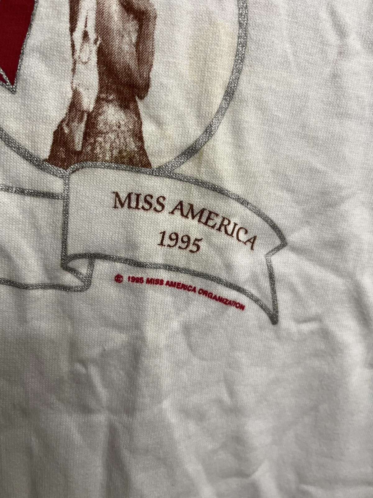 Fruit Of The Loom VTG Miss American T-shirt 75th Anniversary 1995 Tee XL Size US XL / EU 56 / 4 - 6 Thumbnail