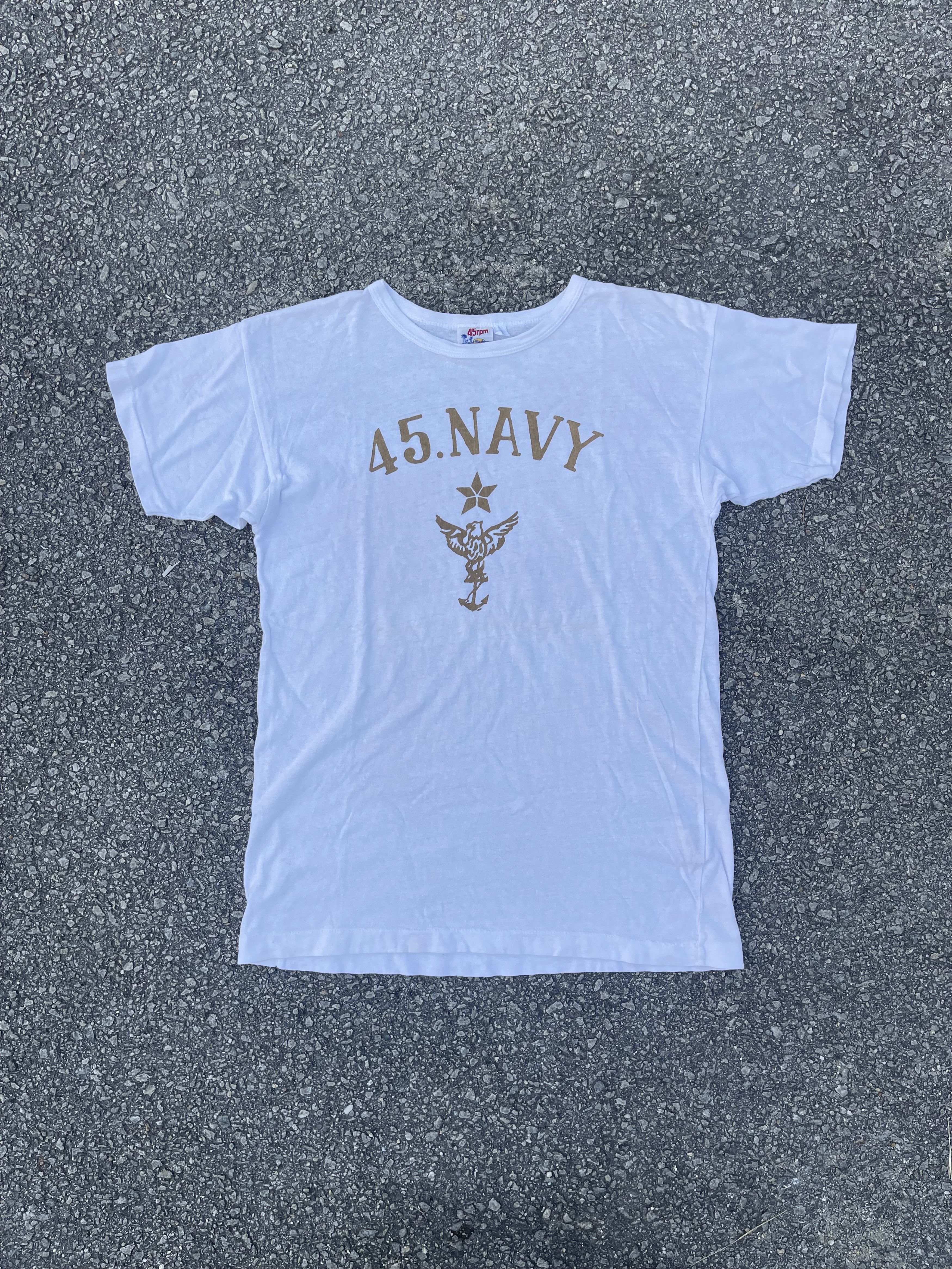 45rpm × Buzz Rickson's 45.NAVY by 45 Rpm White Tee Travis Scott Size US M / EU 48-50 / 2 - 1 Thumbnail