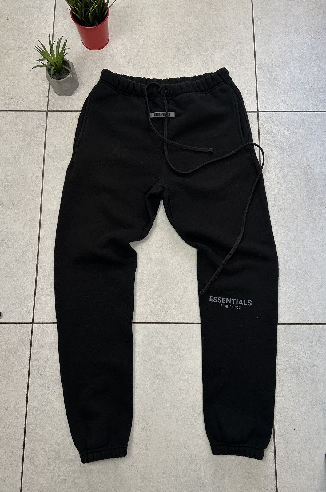 image of Essentials x Fear Of God Vintage Essential Fear Of God Pants in Black, Men's (Size 30)