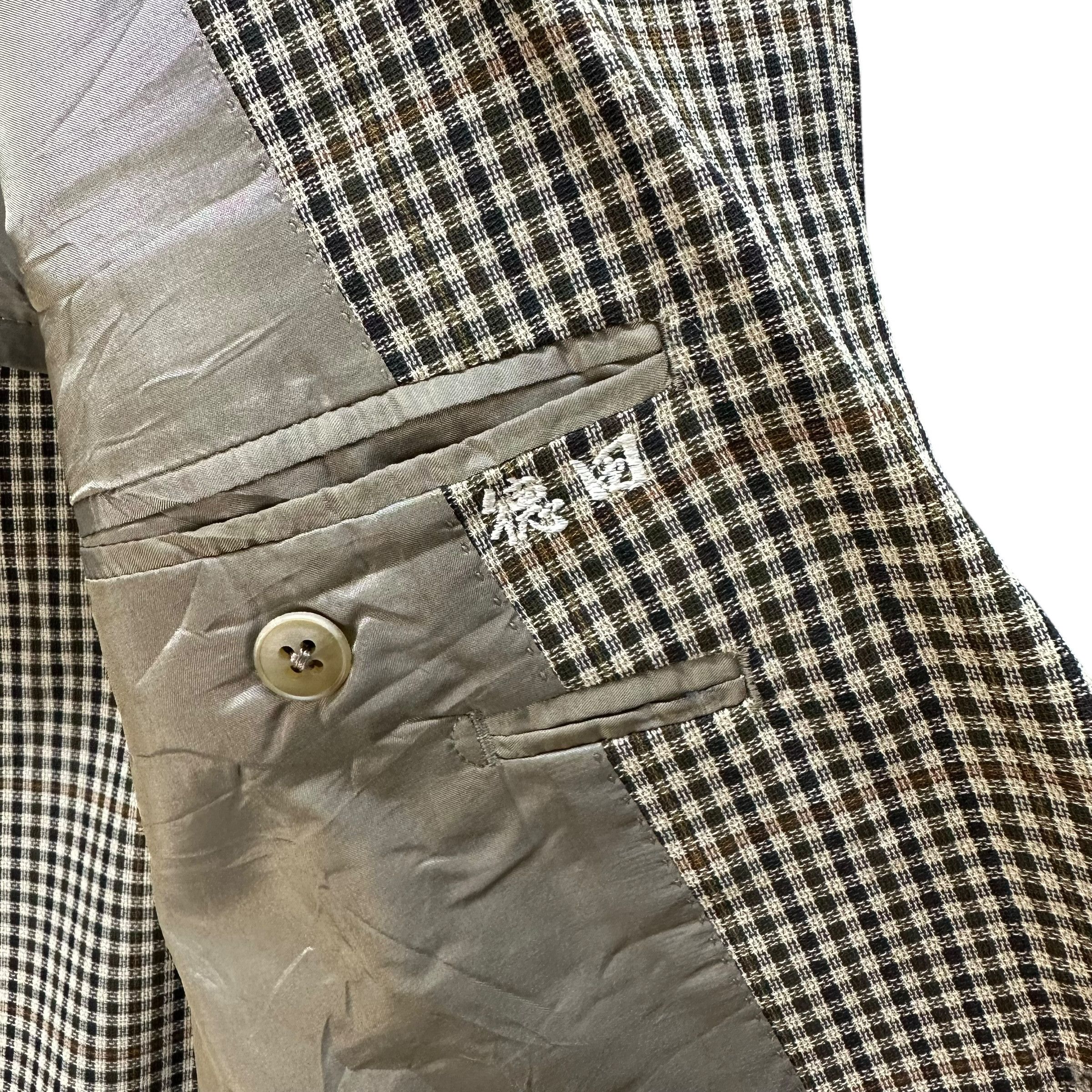 Burberry BURBERRY Small Check Wool Tailored Jacket Blazer #A73-1762 Size 40R - 7 Thumbnail