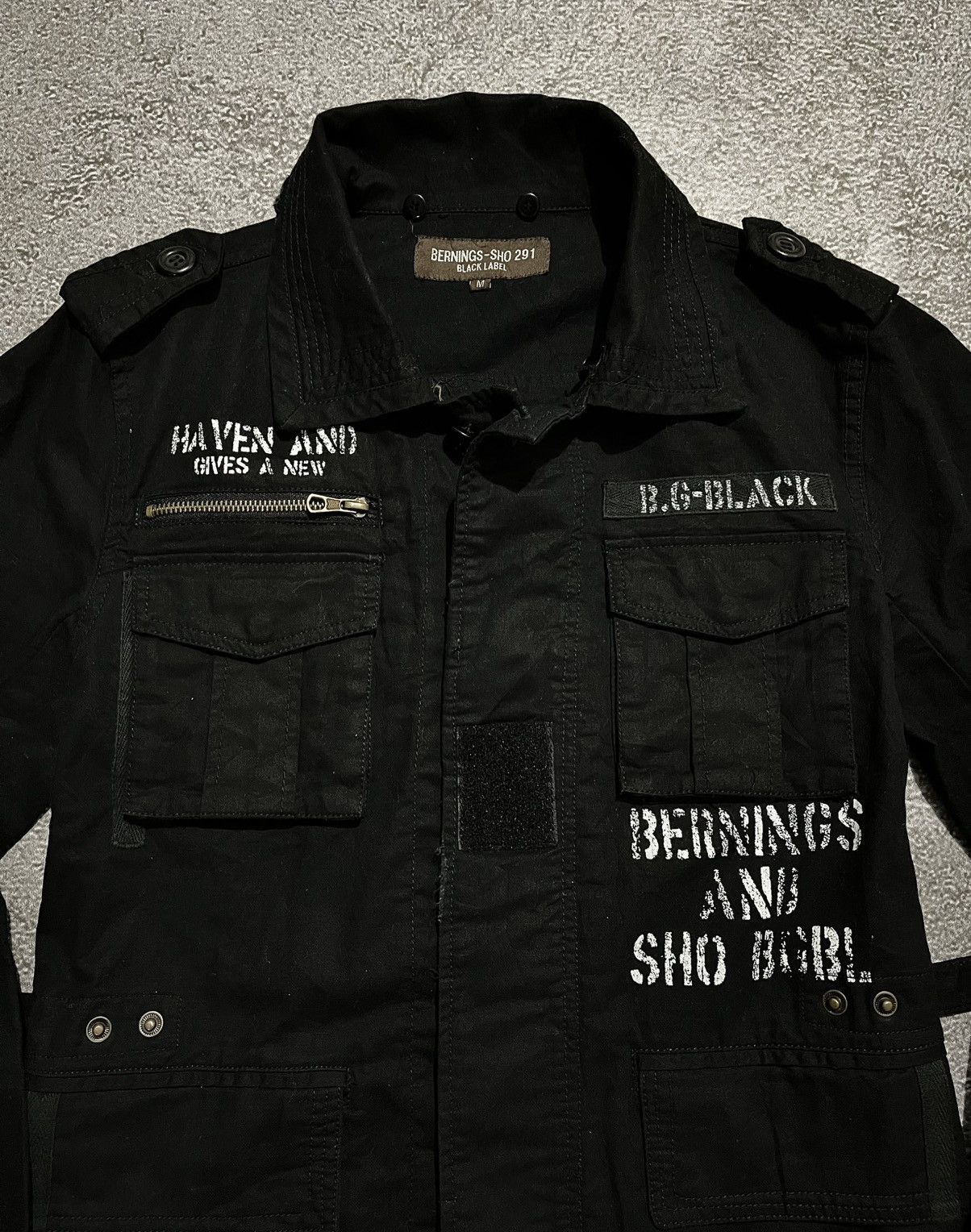 BERNINGS SHO Bernings Sho Black Label Distressed Jacket Size US M / EU 48-50 / 2 - 2 Thumbnail