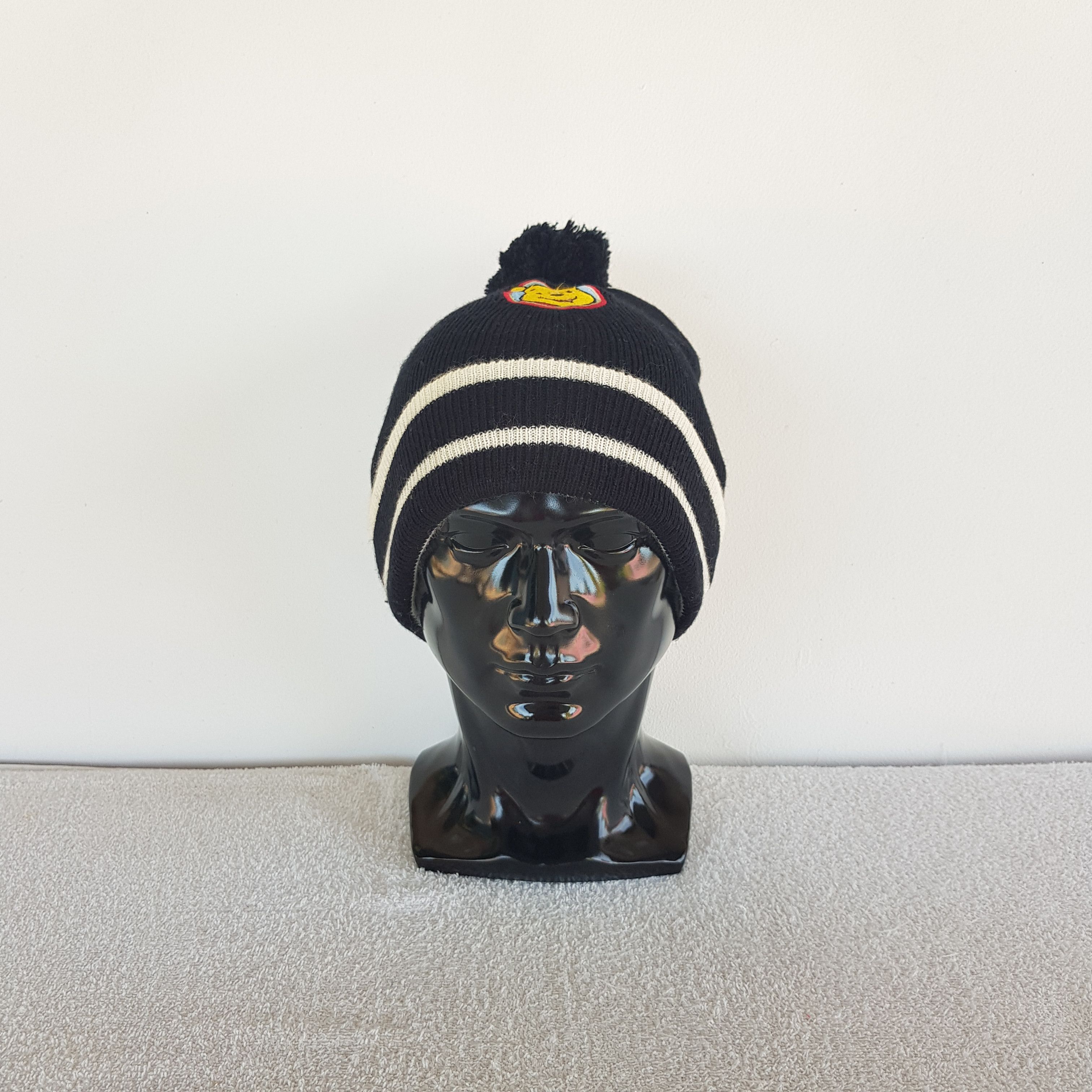 Disney Vintage Pooh Beanie Cartoon Snow Caps Ribbed Knit Hats. Size ONE SIZE - 2 Thumbnail