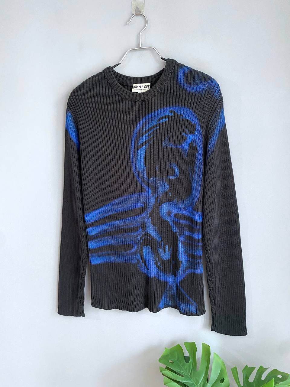 Vintage Vintage John F. GEE Avant Garde Sweater Y2K Dragon Print, M Size US M / EU 48-50 / 2 - 2 Thumbnail