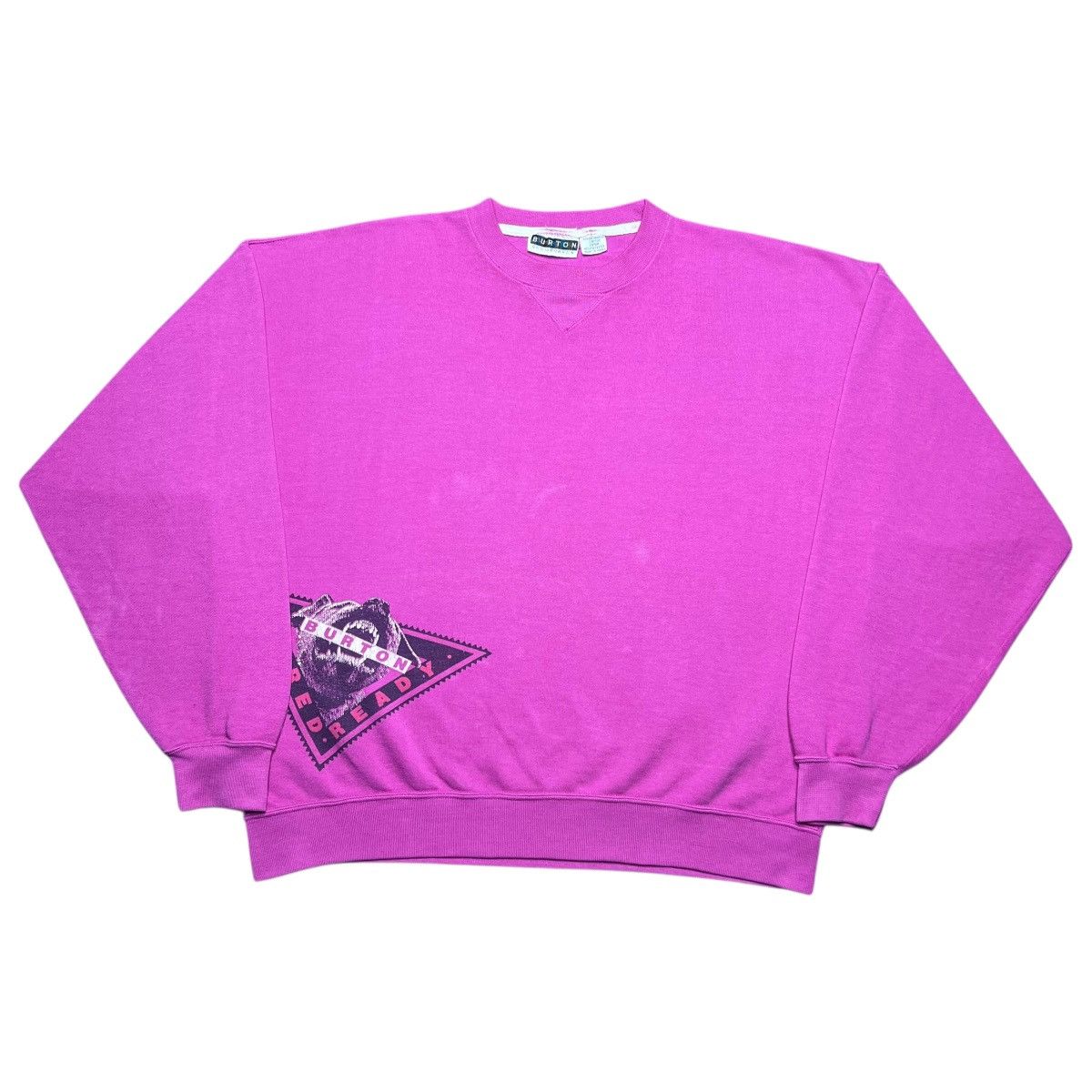 Vintage 1990s Burton Snowboards Shred Ready Dog Sweatshirt