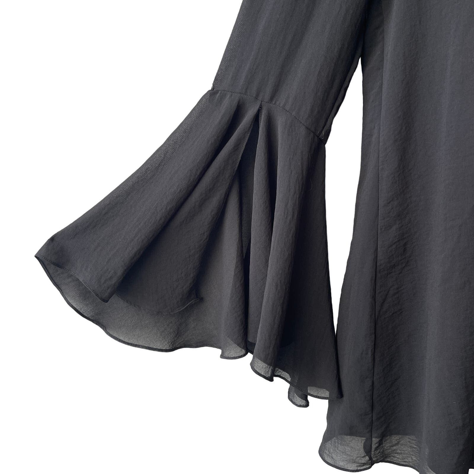 Show Me Your MuMu Show Me Your Mumu Barry Bell Sleeve Dress in Black Size S Size S / US 4 / IT 40 - 2 Thumbnail