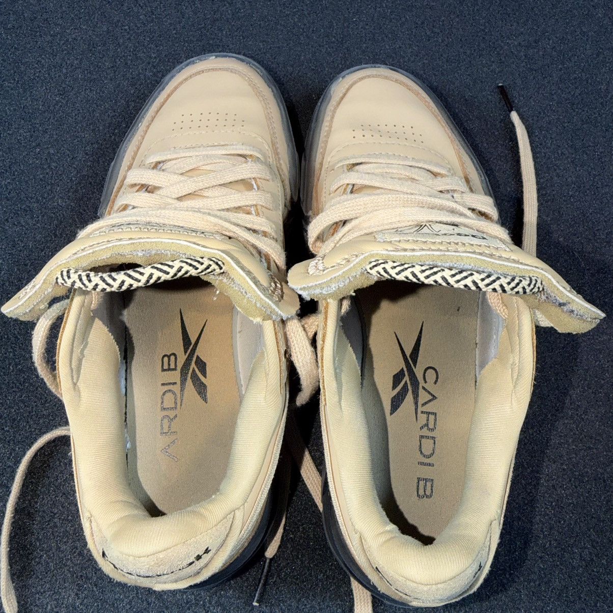 Reebok Reebok Club C Cardi B Womens Beige Black Sneakers Size US 4 / IT 34 - 5 Thumbnail