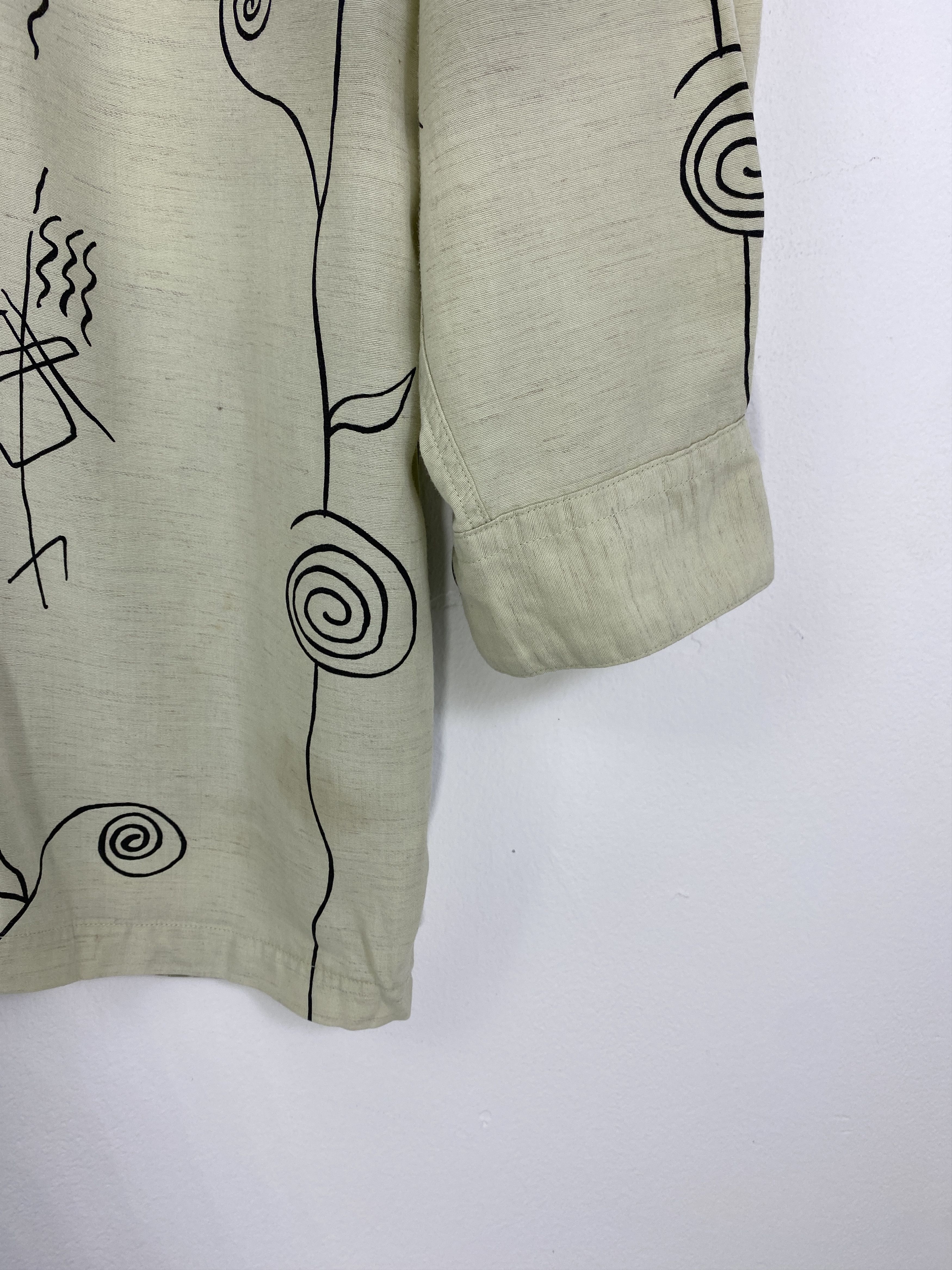 Lancel Vintage Lancel Paris Abstract Button Up Shirt TA0710 Size US L / EU 52-54 / 3 - 5 Thumbnail