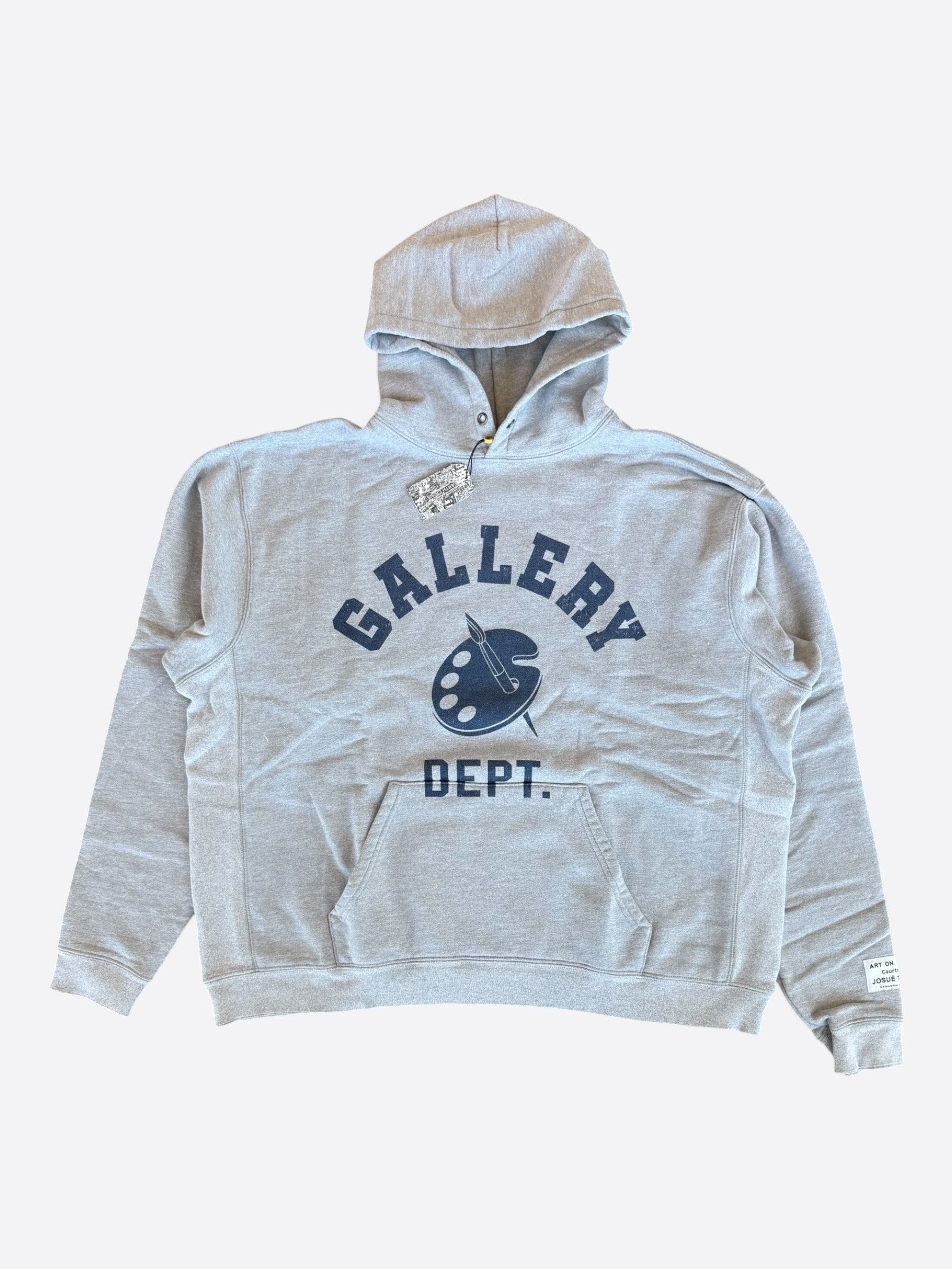 Gallery Dept. Gallery Dept Grey & Navy Art Dept Graphic Hoodie Size US XL / EU 56 / 4 - 1 Thumbnail