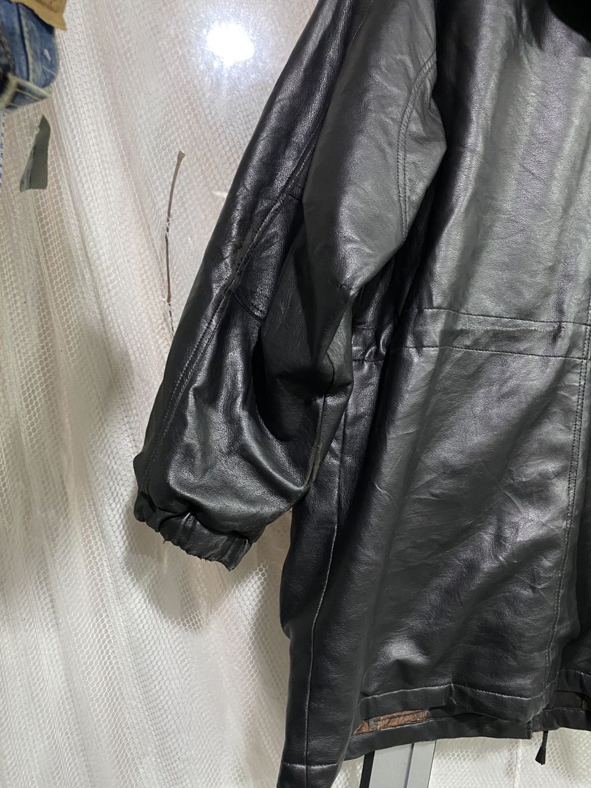 Japanese Brand Parka Leather Jacket AJ sport Size US L / EU 52-54 / 3 - 12 Thumbnail