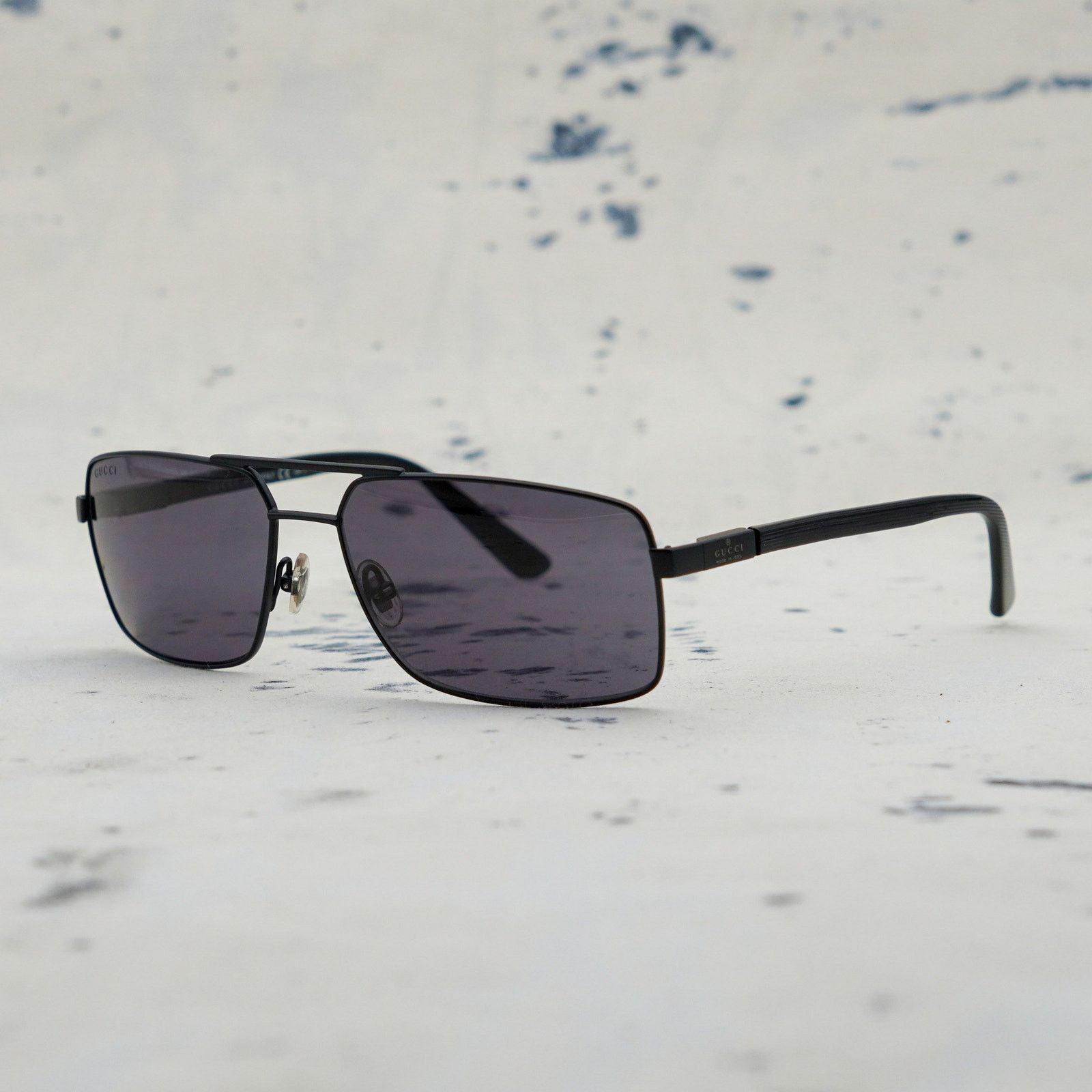 Gucci Vintage gucci gg 1950 tinted lens rectangular sunglasses Size ONE SIZE - 1 Thumbnail