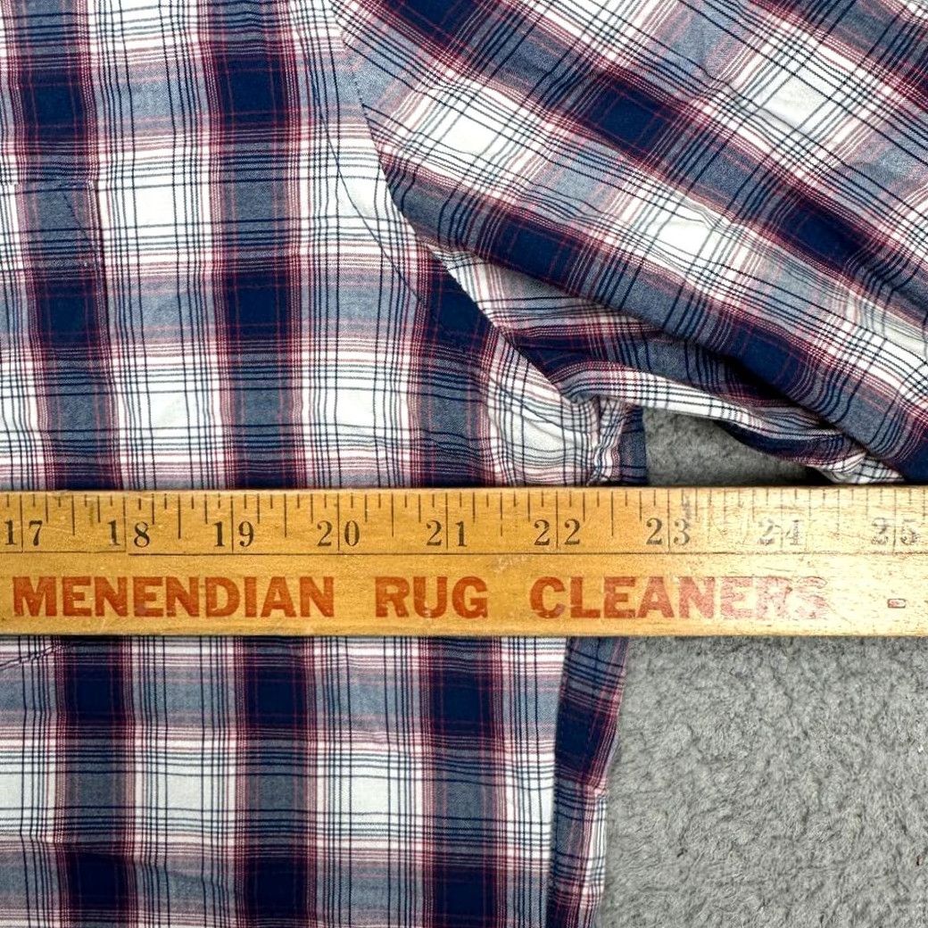 J.Crew J.CREW Mercantile Flex Button-Down Shirt Men Large Plaid Blue Red Slim Fit Button-Up Shirt Size US L / EU 52-54 / 3 - 7 Thumbnail