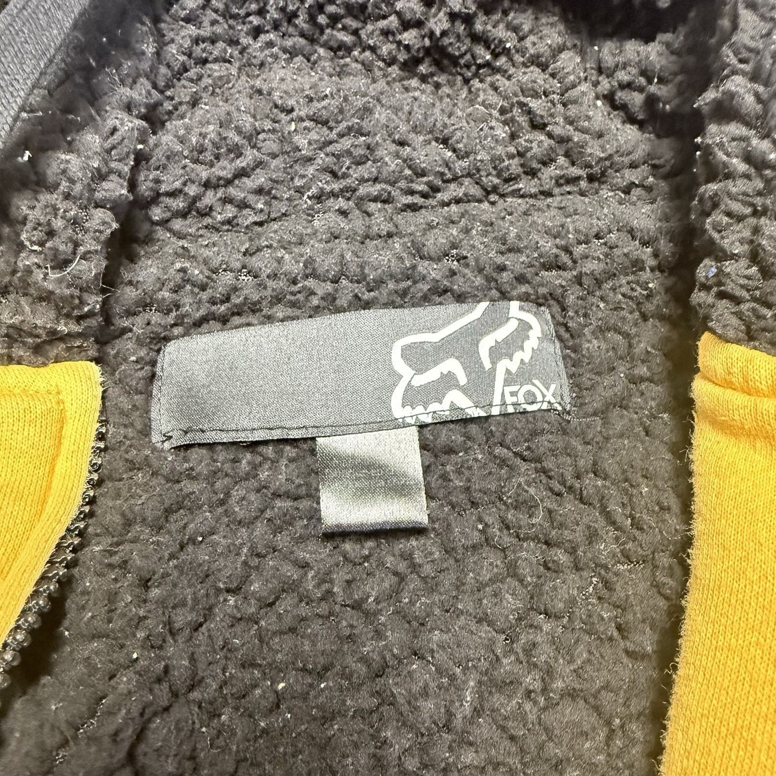 Fox Racing Fox Racing Hoodie Womens Medium Yellow Full Zip Fleece Lined Size US M / EU 48-50 / 2 - 4 Thumbnail