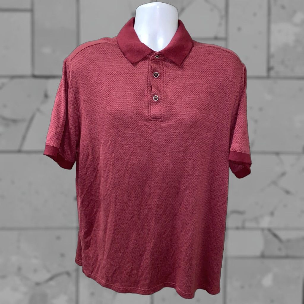 Nat Nast Nat Nast Mens Red Short Sleeve Golf Polo Shirt XL Rayon/Polyester Size Size US XL / EU 56 / 4 - 1 Thumbnail