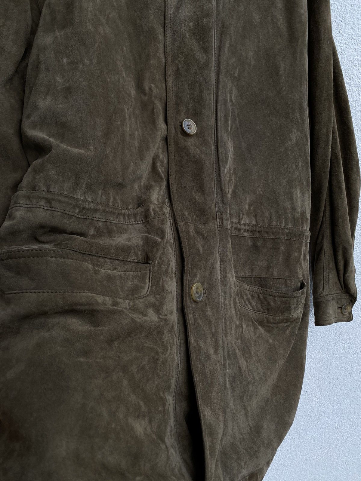 Yves Saint Laurent 90’s Suede YSL Leather Jacket Soft Beige/Brown Size US L / EU 52-54 / 3 - 23 Thumbnail