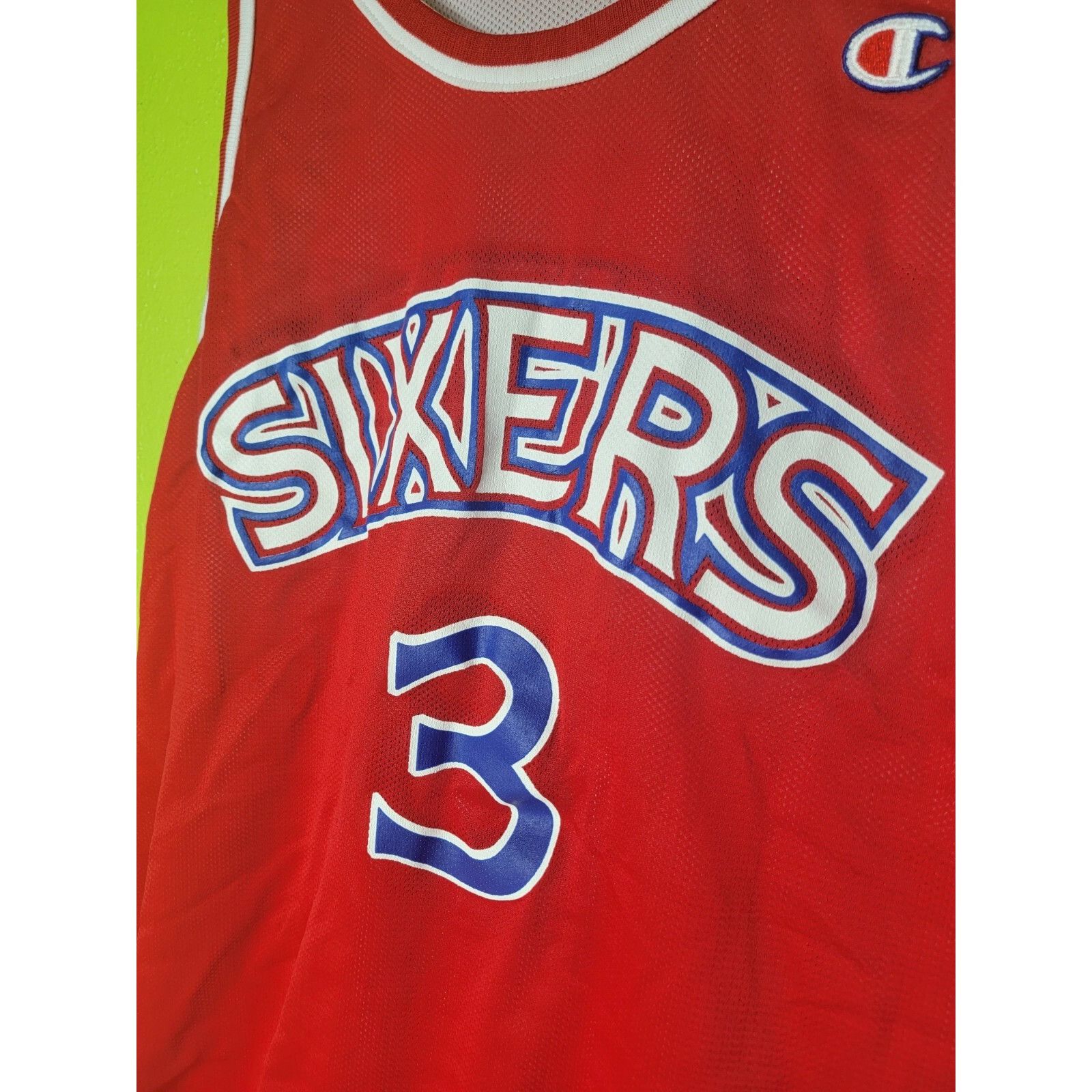 Champion Rare Vintage Allen Iverson Reversible Jersey 76ers Rookie Ye Size US XXL / EU 58 / 5 - 2 Thumbnail