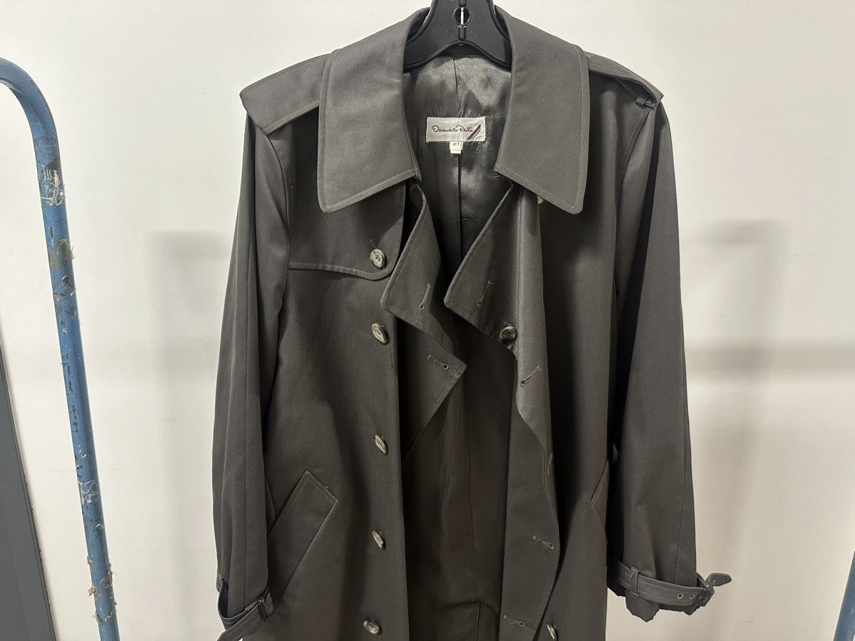 Oscar De La Renta Vintage Oscar De La Renta Grey Trench Coat Jacket Designer Size US M / EU 48-50 / 2 - 4 Thumbnail
