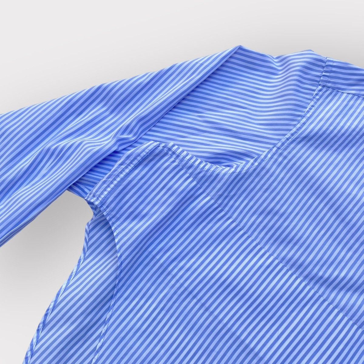 Vetements SS19 Blue Stripes Oversized Cropped Shirt Size XS / US 0-2 / IT 36-38 - 5 Thumbnail