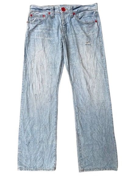 Other CO & LU STRAIGHT CUT JEANS SMALL DISTRESSED Size US 36 / EU 52 - 1 Thumbnail