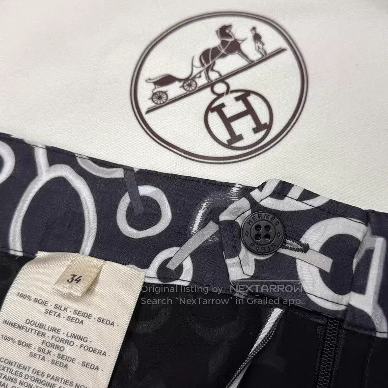 Hermes Hermes Silk Long Skirt Size 42" / US 20 - 6 Thumbnail