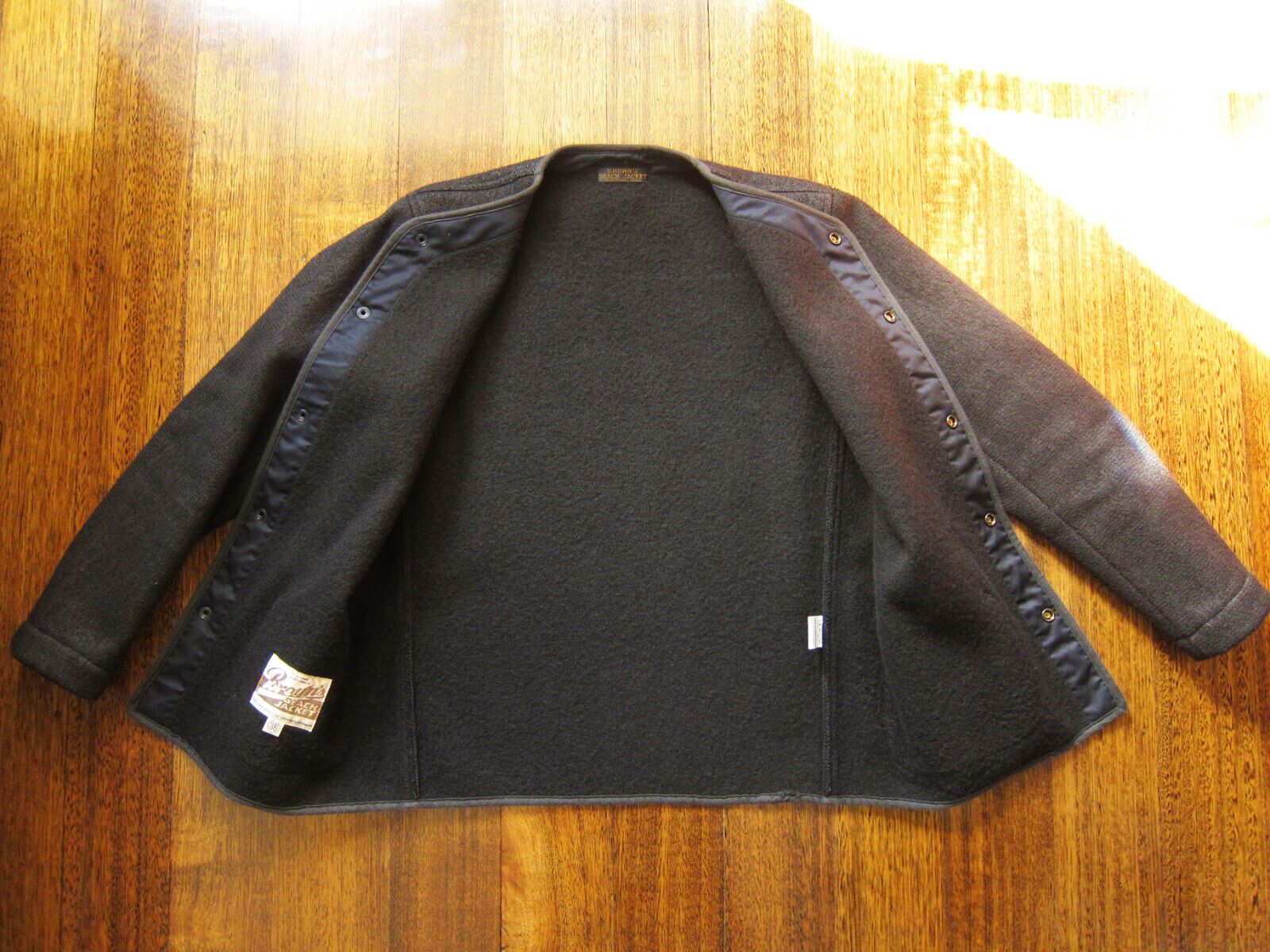 Brown's Beach Collarless Wool Jacket (Size 36)