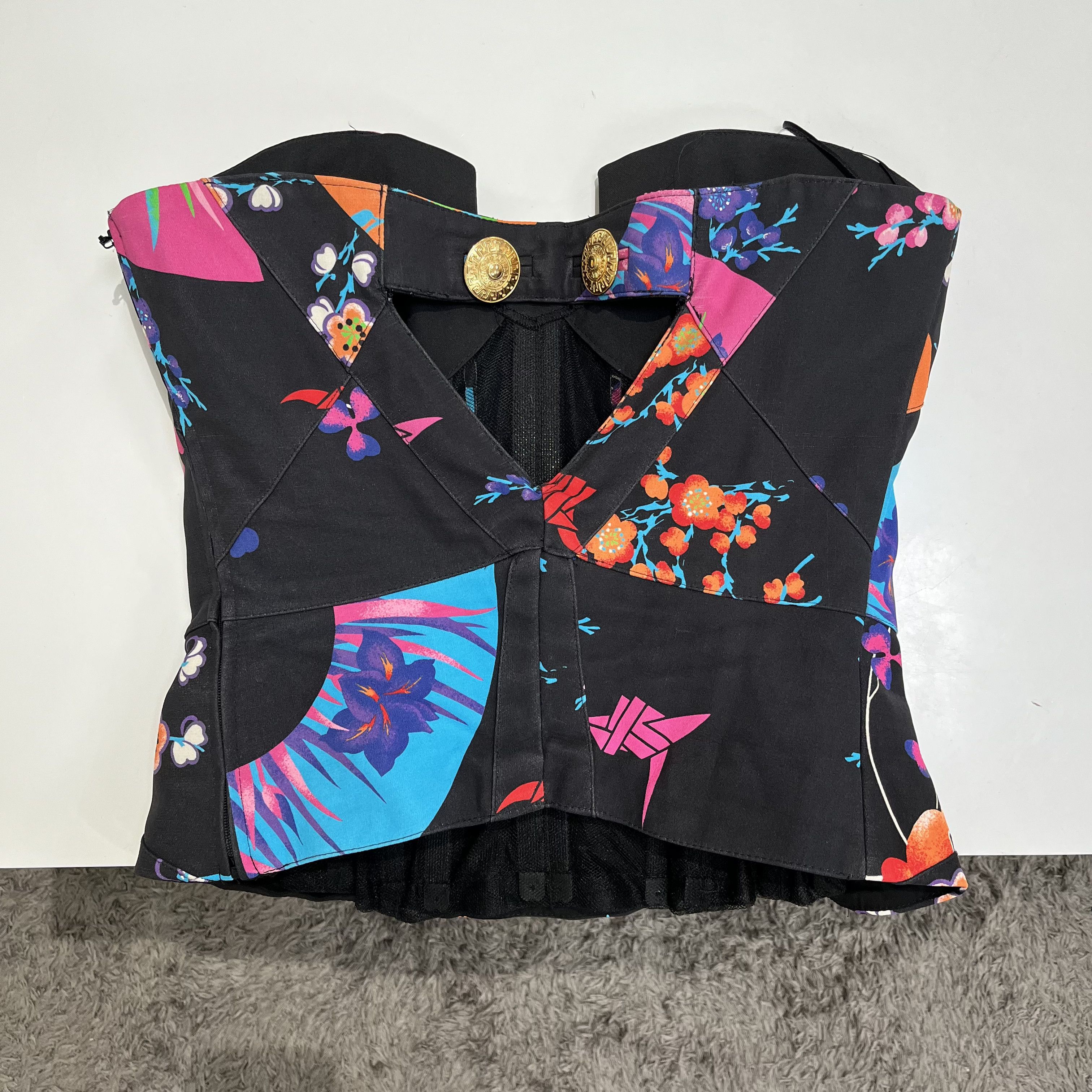 H&M × Versace Versace x H&M Silk Corset Size M / US 6-8 / IT 42-44 - 2 Thumbnail