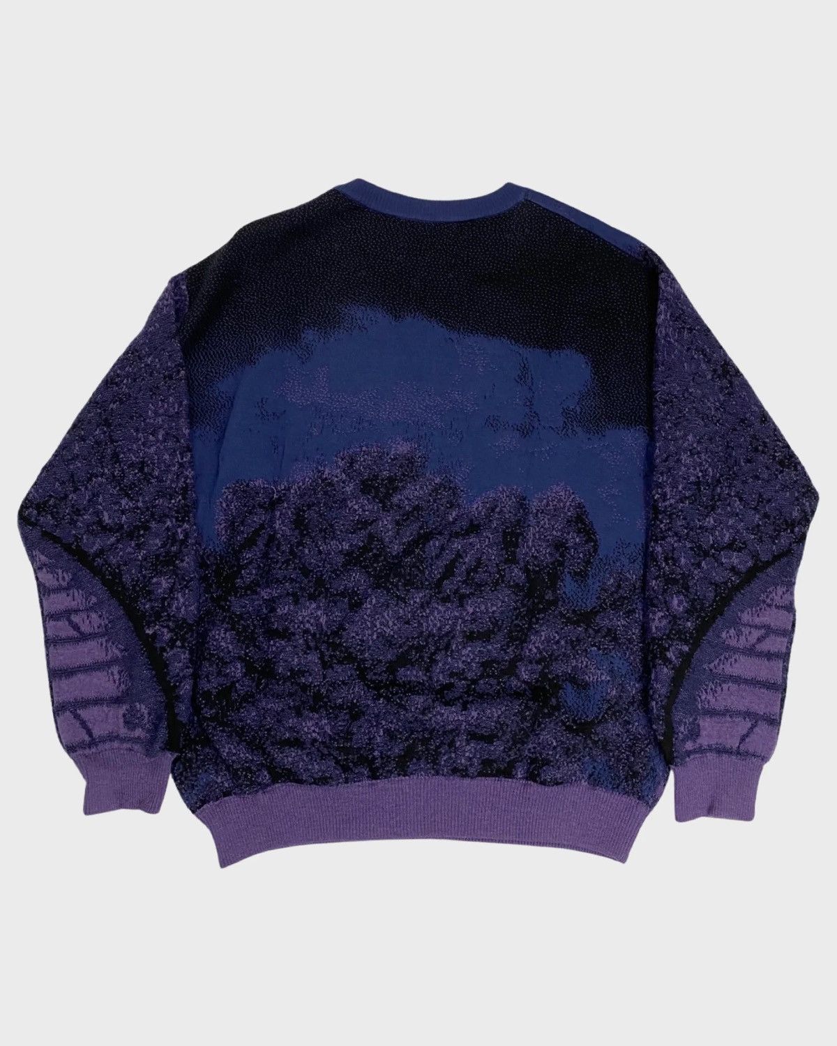 Louis Vuitton LV SS19 RUNWAY BRICK ROAD SWEATER IN PURPLE SIZE:S|L Size US M / EU 48-50 / 2 - 2 Thumbnail