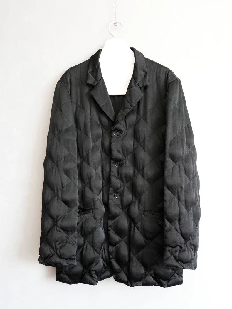 Yohji Yamamoto Yohji Yamamoto 00AW hand-stitched silk cotton-padded jacke Size US M / EU 48-50 / 2 - 1 Thumbnail