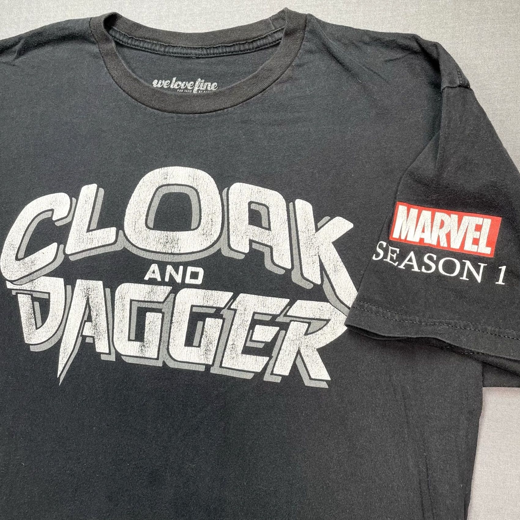 Vintage Cloak And Dagger Shirt Marvel Men L Black RARE We Love Fine Season 1 Size US L / EU 52-54 / 3 - 2 Thumbnail