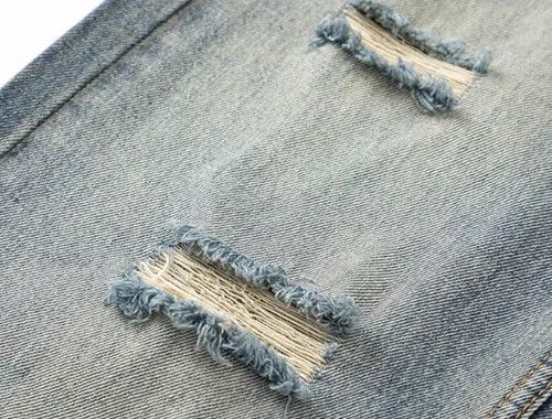 VIBE Retro simple classic distressed straight-leg ripped jeans Size US 32 / EU 48 - 4 Thumbnail