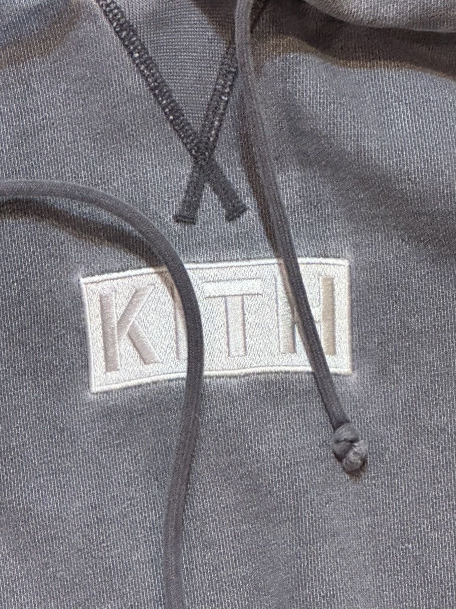 KITH grey acid wash hoodie sz xs