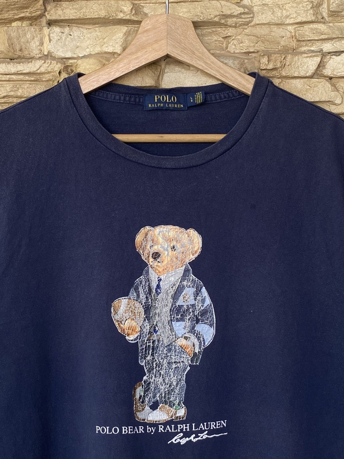 Polo Ralph Lauren Rare Polo Bear Polo Ralph Lauren Tees Size US L / EU 52-54 / 3 - 4 Thumbnail