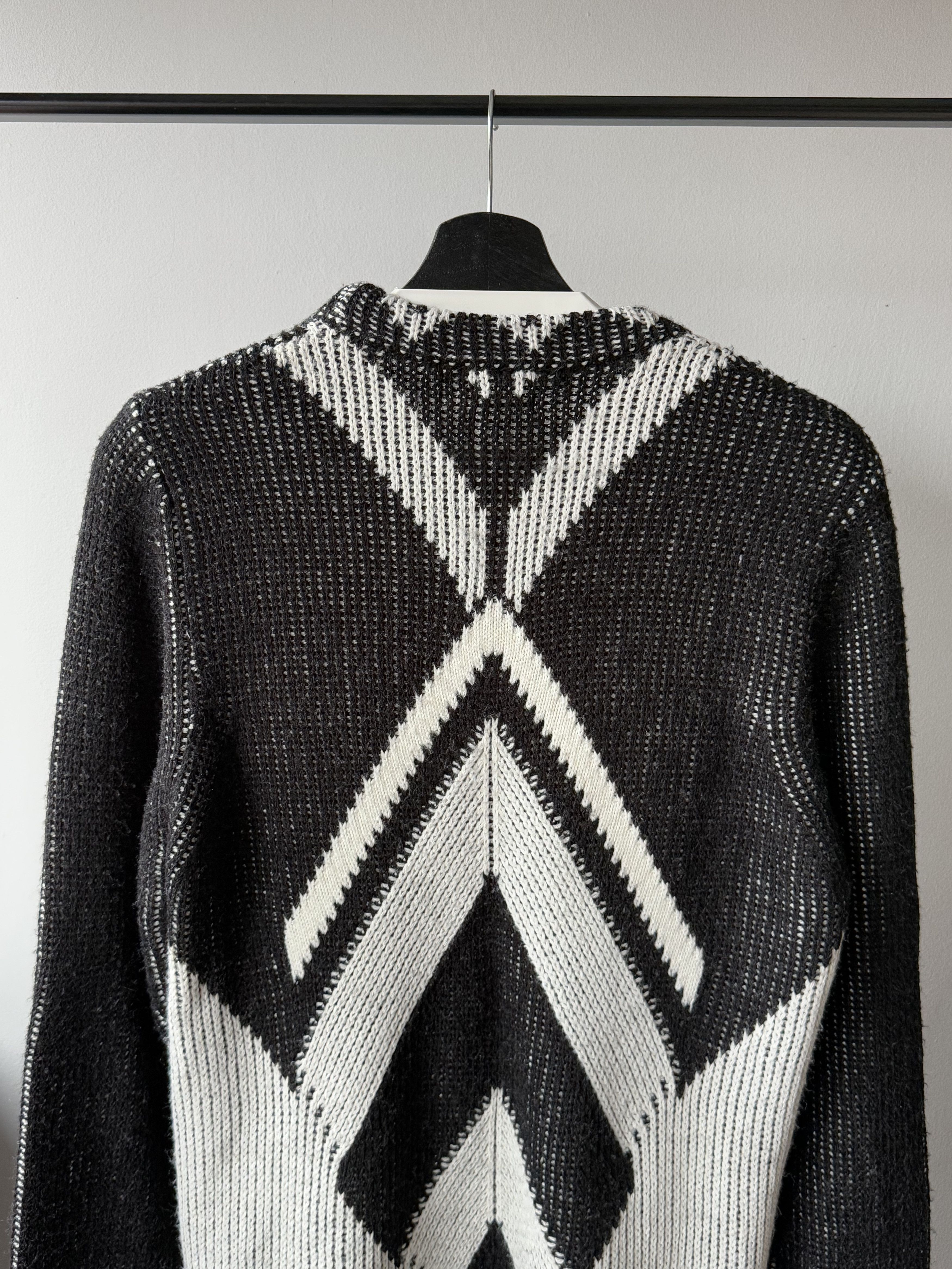 HAMAKI-HO Hamaki-Ho Wool Knitted Patterned L/S Sweater Made In Italy Size US L / EU 52-54 / 3 - 4 Thumbnail