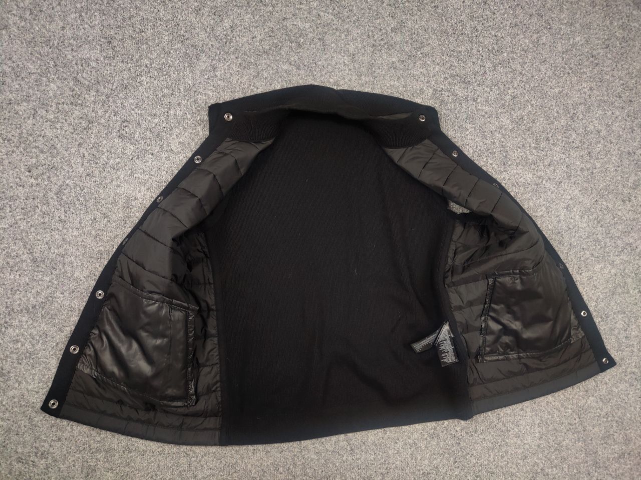 Barbour Barbour Black Quilted x knitted back Vest Button Jacket Size US M / EU 48-50 / 2 - 12 Thumbnail