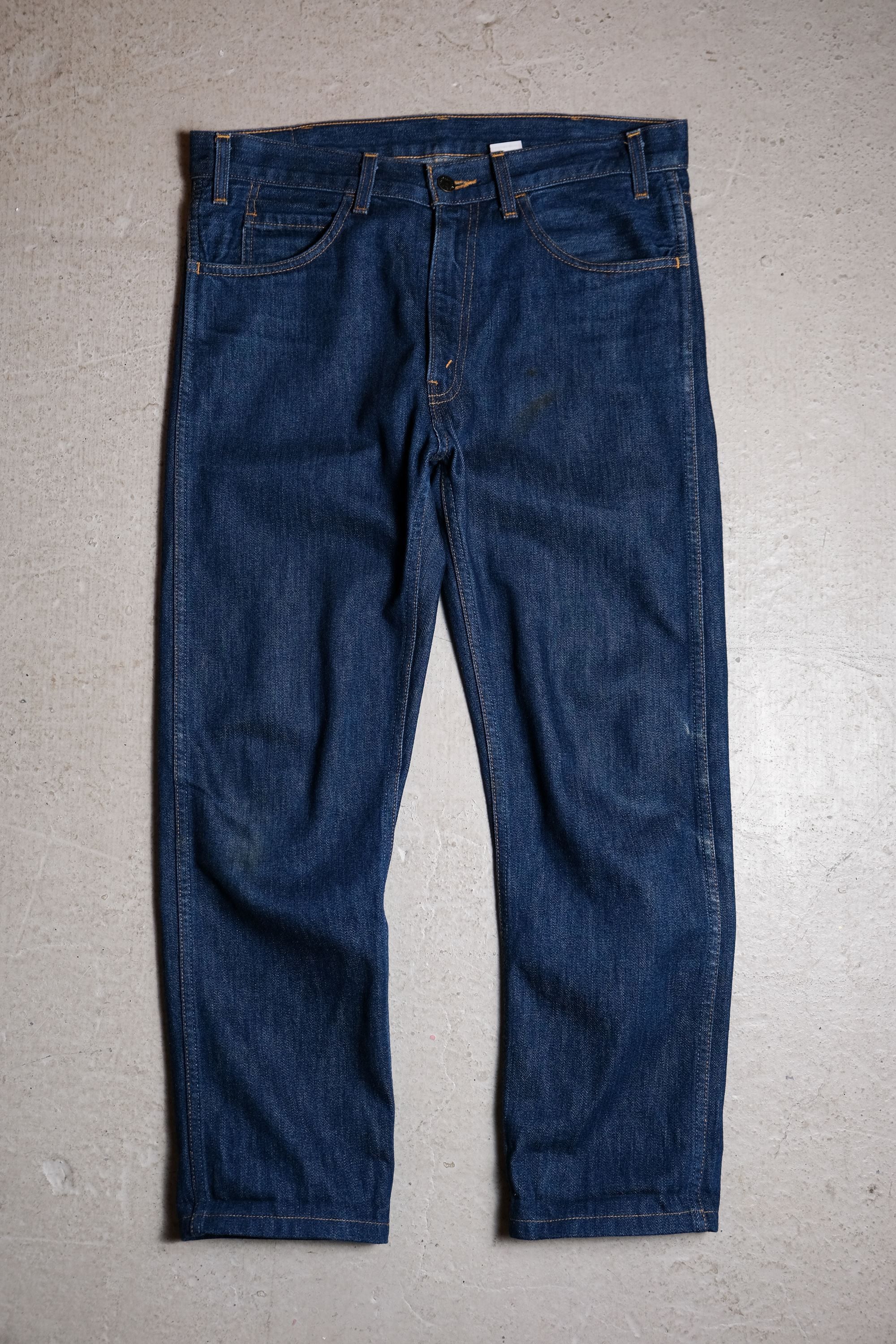 image of Levis x Levis Vintage Clothing Levi’S Lvc 606 Big E Orange Tab Denim Jeans 42Talon in Dark Blue (Si