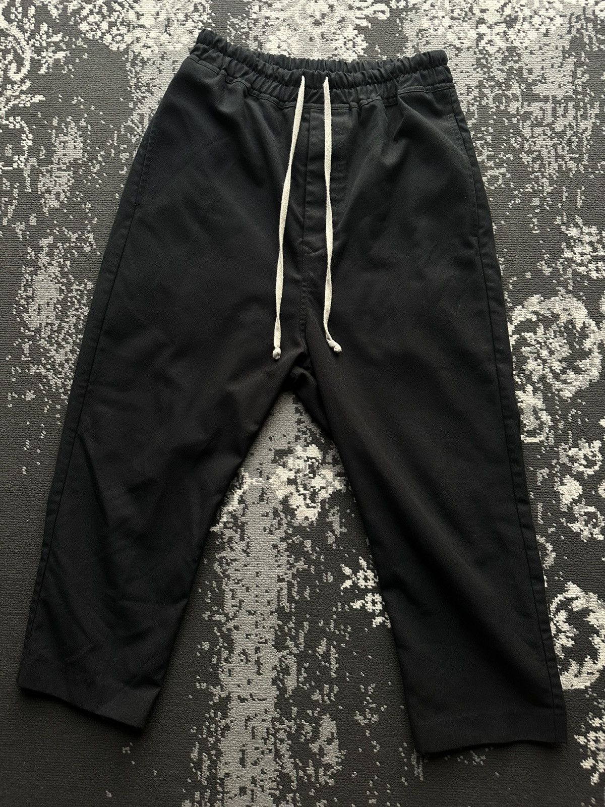 Rick Owens Drawstring Cropped Trousers