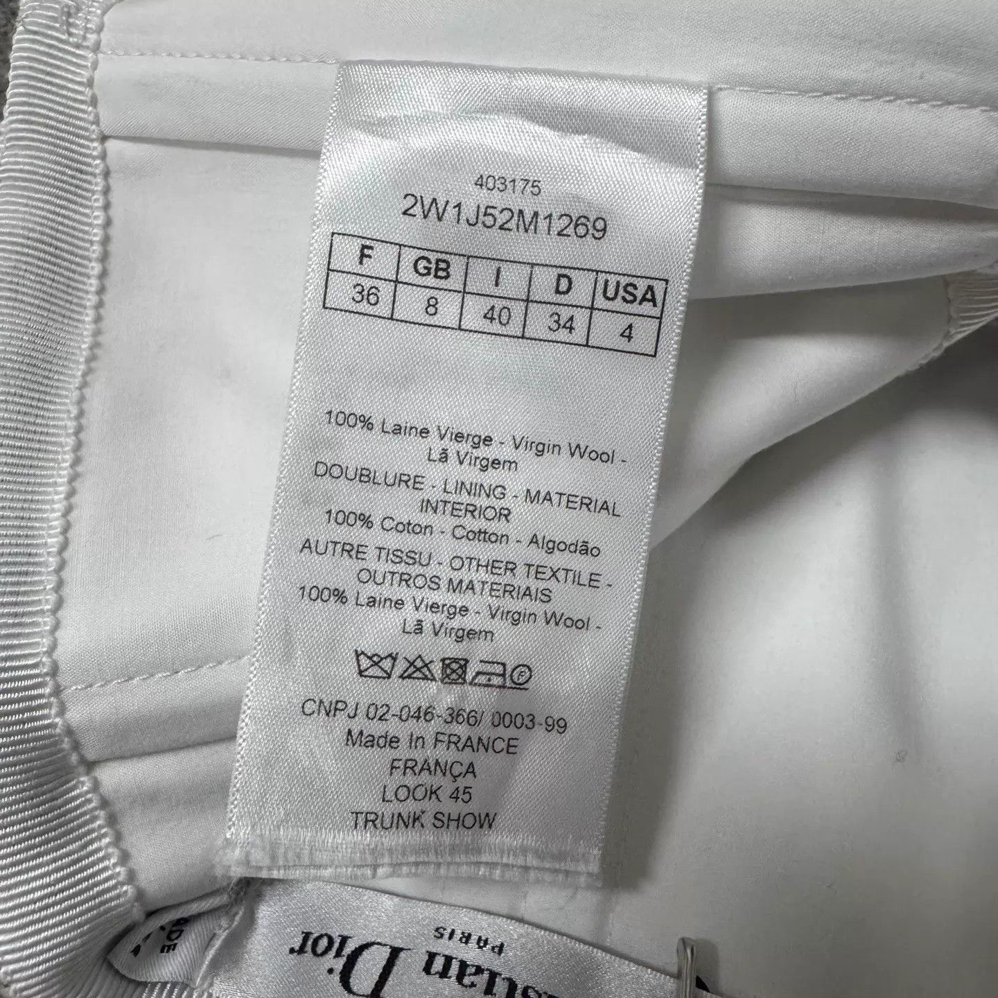 Dior Dior Asymmetric Black White Plaid Pleated Skirt Size 26" / US 2 / IT 38 - 6 Thumbnail