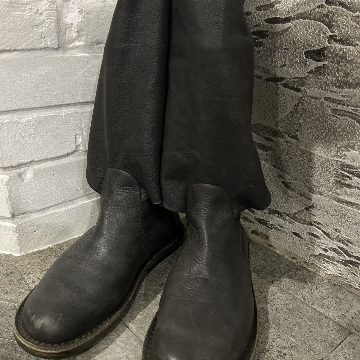 Trippen Trippen Avant Garde Asymmetrical Leather High Boots ma+Style Size US 6 / EU 39 - 12 Thumbnail