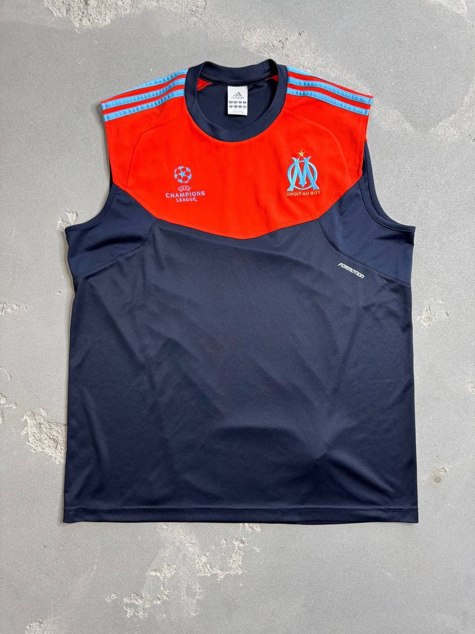 Adidas × Vintage 2011/2011 Olympique Marseille Adidas Vest Jersey Size US XL / EU 56 / 4 - 1 Thumbnail