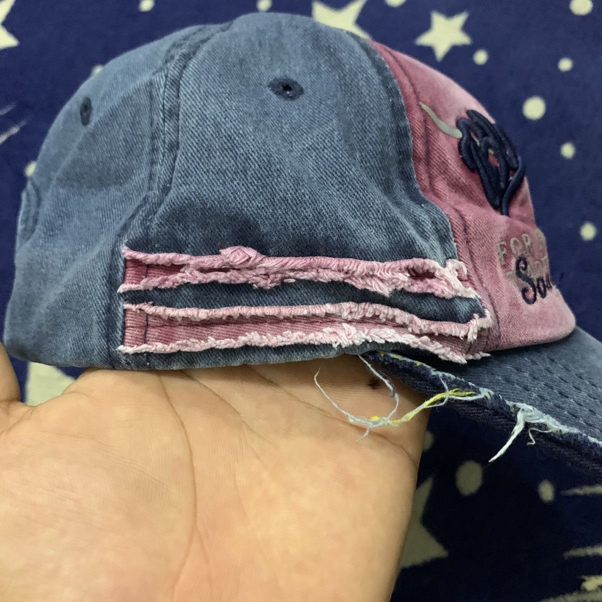 Japanese Brand Hype🔥 BlackRebel Fade Distressed Cap Size ONE SIZE - 10 Thumbnail