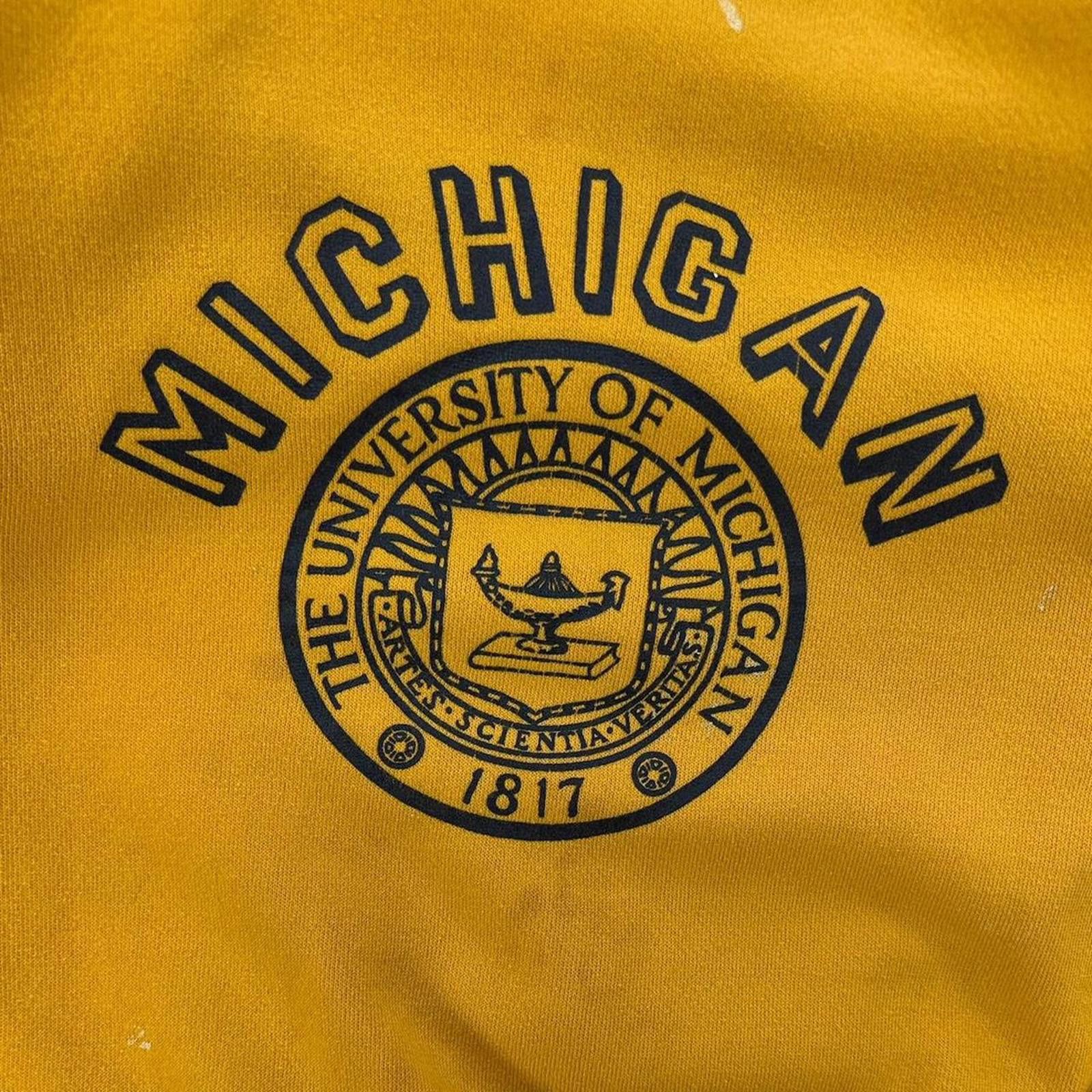 Russell Athletic 80s Russell Athletic Michigan University Crewneck Size US M / EU 48-50 / 2 - 2 Thumbnail