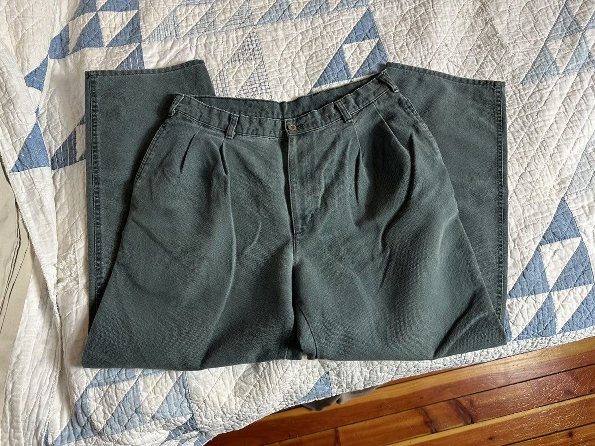 Dockers × Vintage 90s baggy pleated faded canvas pants Size US 32 / EU 48 - 2 Thumbnail
