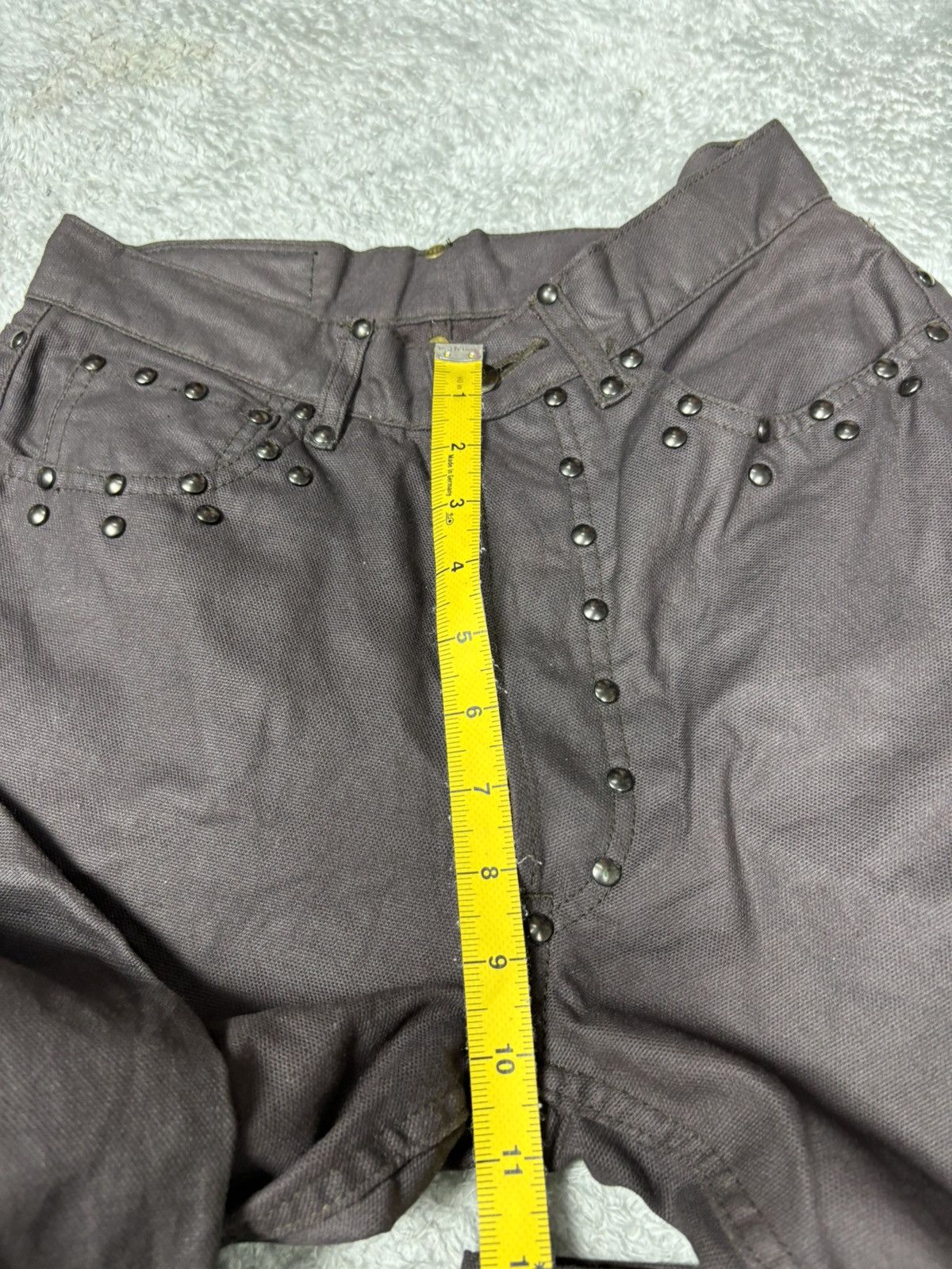 Designer × Japanese Brand × Yoshiyuki Konishi Yoshiyuki Konishi Stud Wax Pants. S0374 Size US 27 - 9 Thumbnail