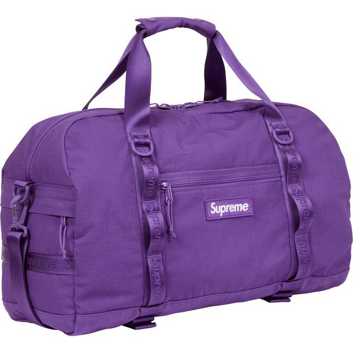 Supreme Supreme 3M Reflective Repeat Duffle Bag White | Grailed