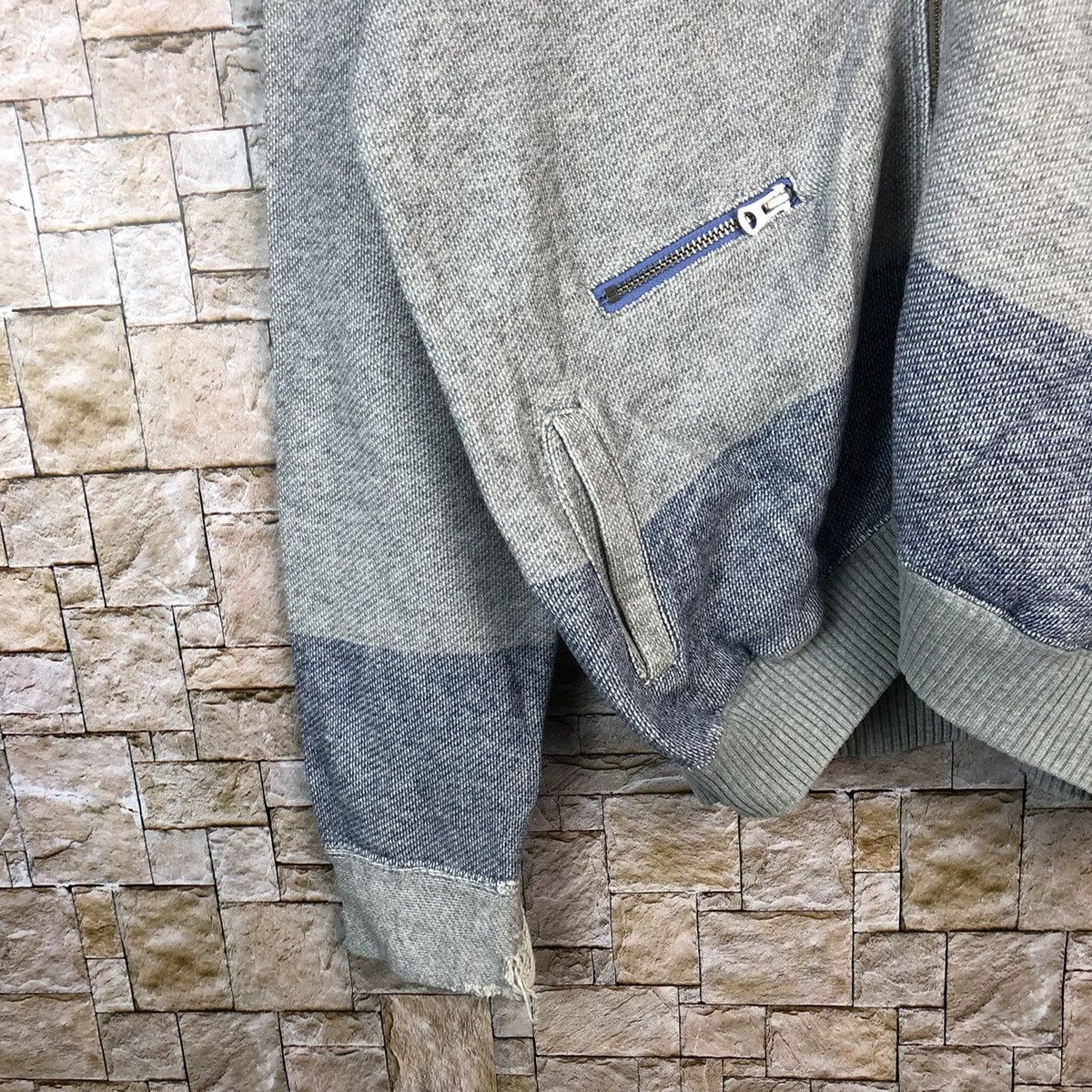 Paul Smith Paul Smith ripped distressed Grey sweater #A815 Size US L / EU 52-54 / 3 - 7 Thumbnail