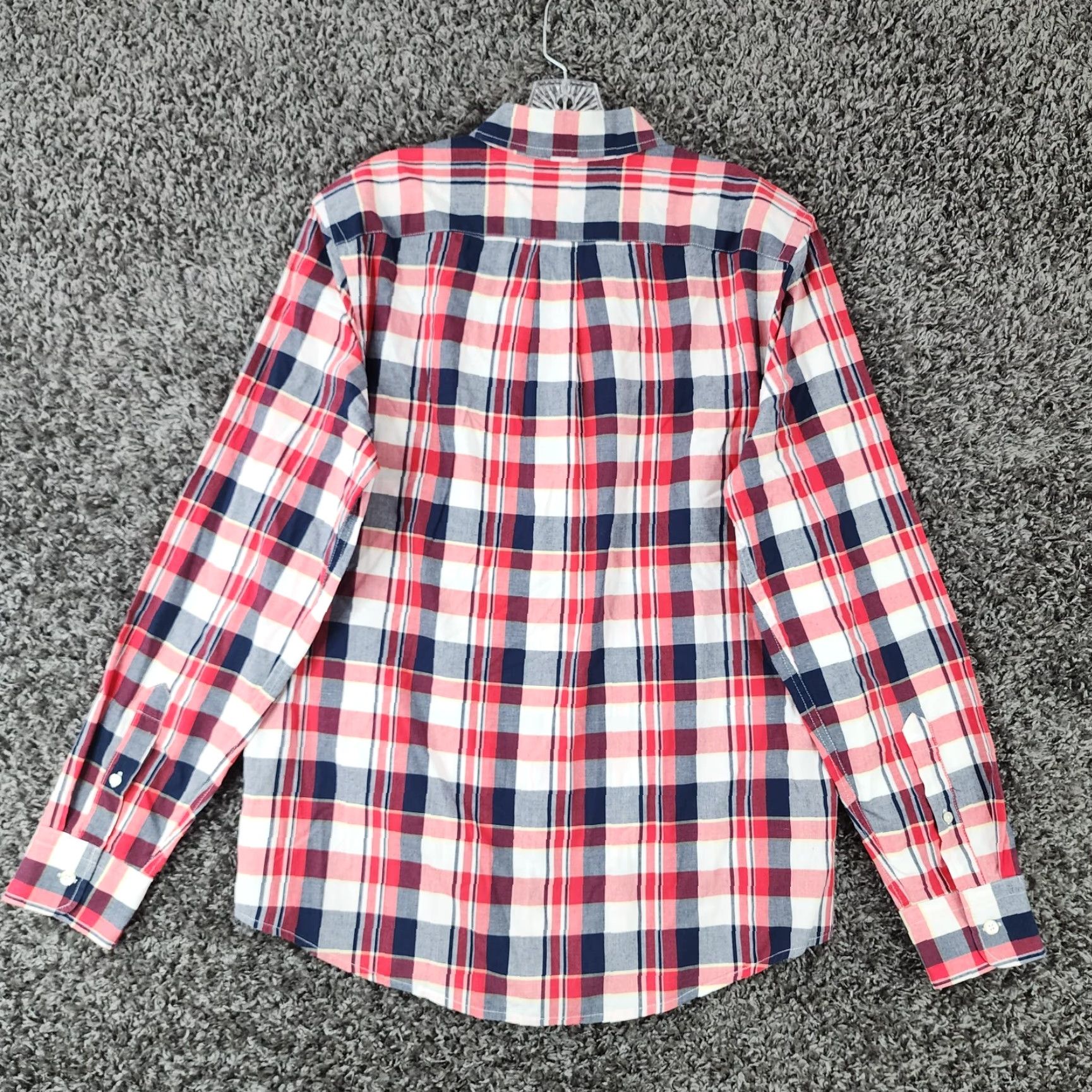 Gap Gap Shirt Men Size M Slim Button-Up Plaid Red Blue Multicolor Long Sleeve Size US M / EU 48-50 / 2 - 5 Thumbnail