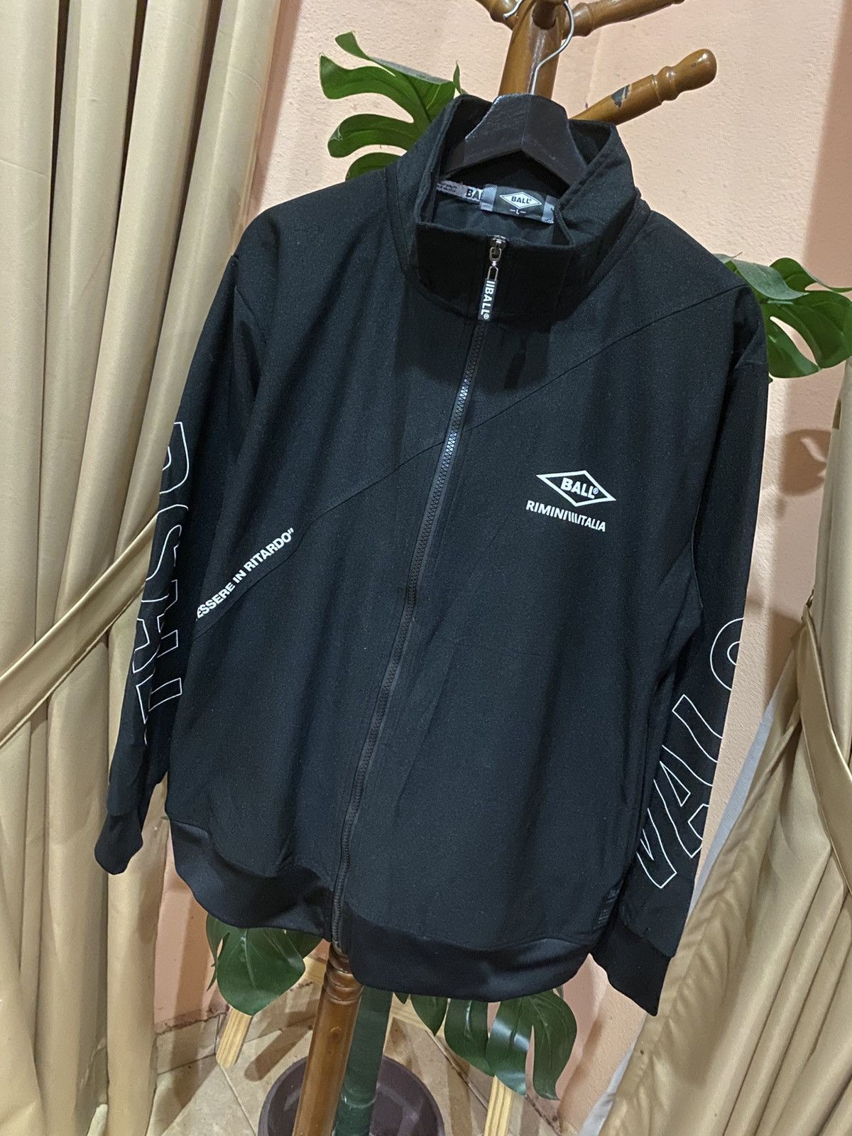 Other BALL Rimini Italia Black Polyester Track Jacket Size US L / EU 52-54 / 3 - 2 Thumbnail