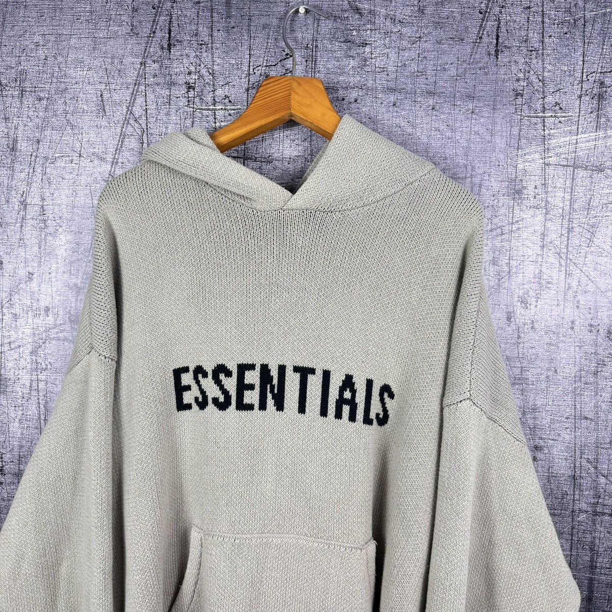 Fear of God Fear of god essentials oversized knit hoodie big logo FOG Size US L / EU 52-54 / 3 - 2 Thumbnail