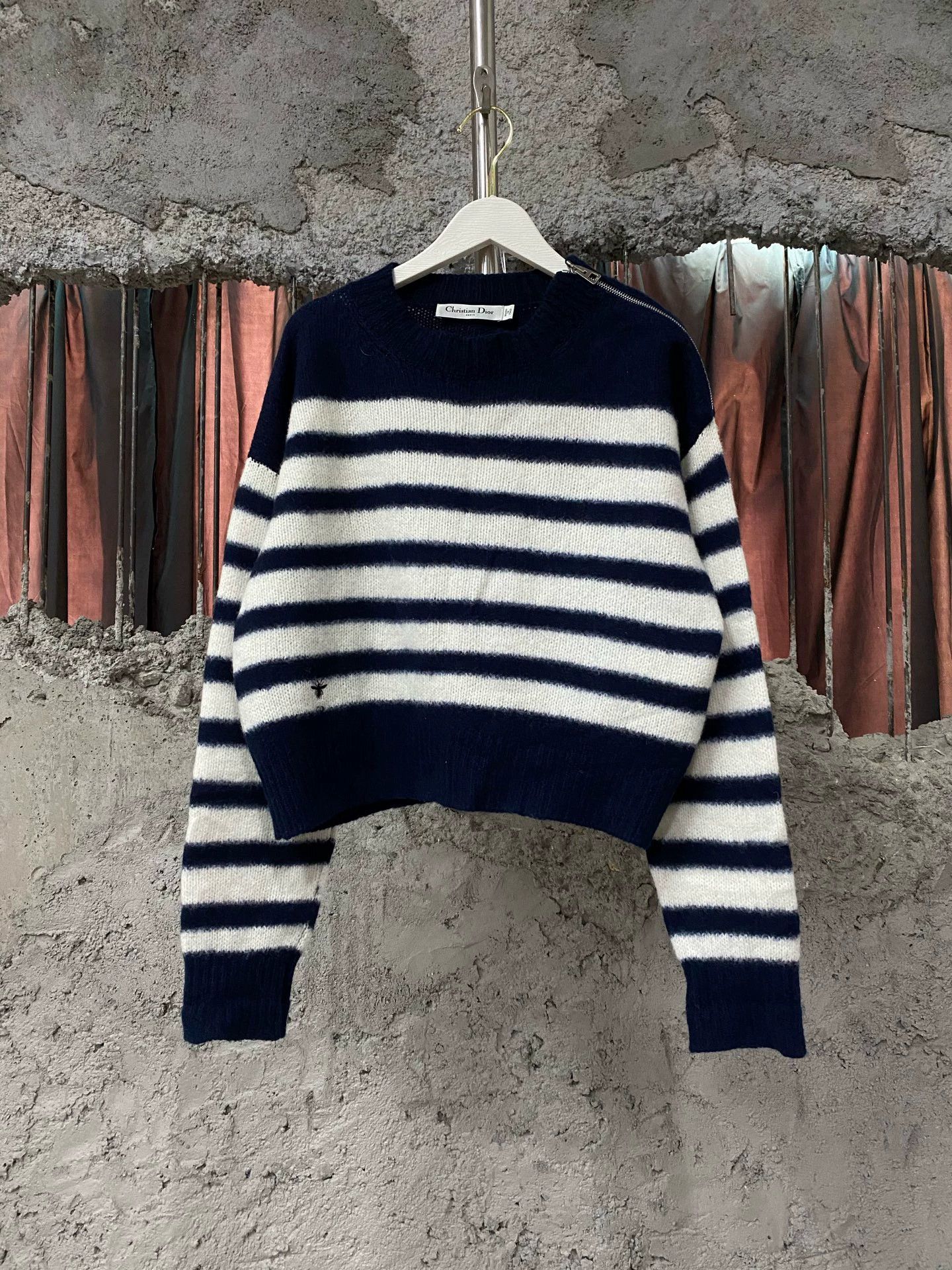 Dior Dior striped bee sweater 34 99new Size XS / US 0-2 / IT 36-38 - 1 Thumbnail
