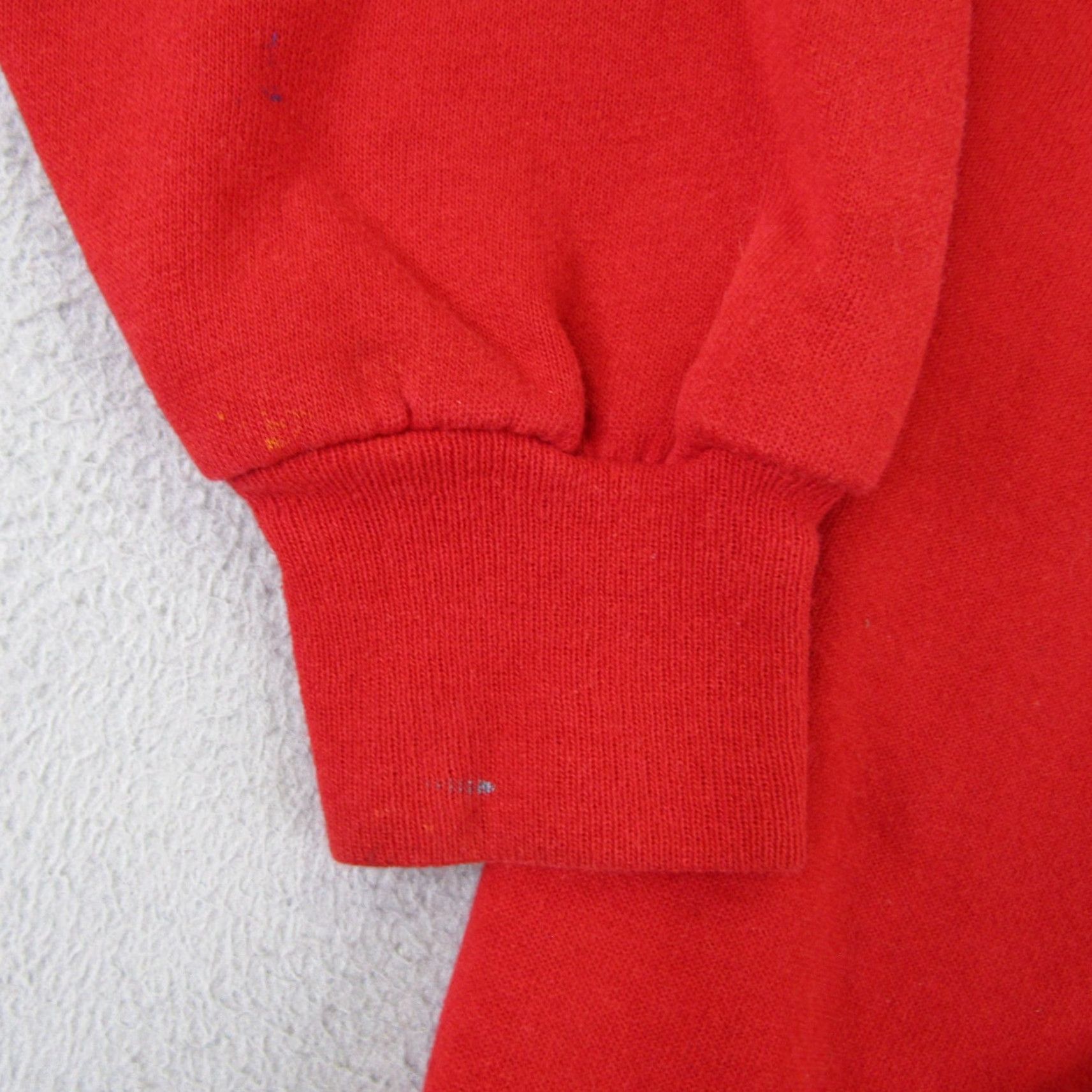 Jerzees VINTAGE Jerzees Pismo Beach Hoodie Mens Large Red Pullover Sweatshirt Logo Knit Pullover 90s Beach Outdoor Hooded Pockets Mens Size US L / EU 52-54 / 3 - 7 Thumbnail