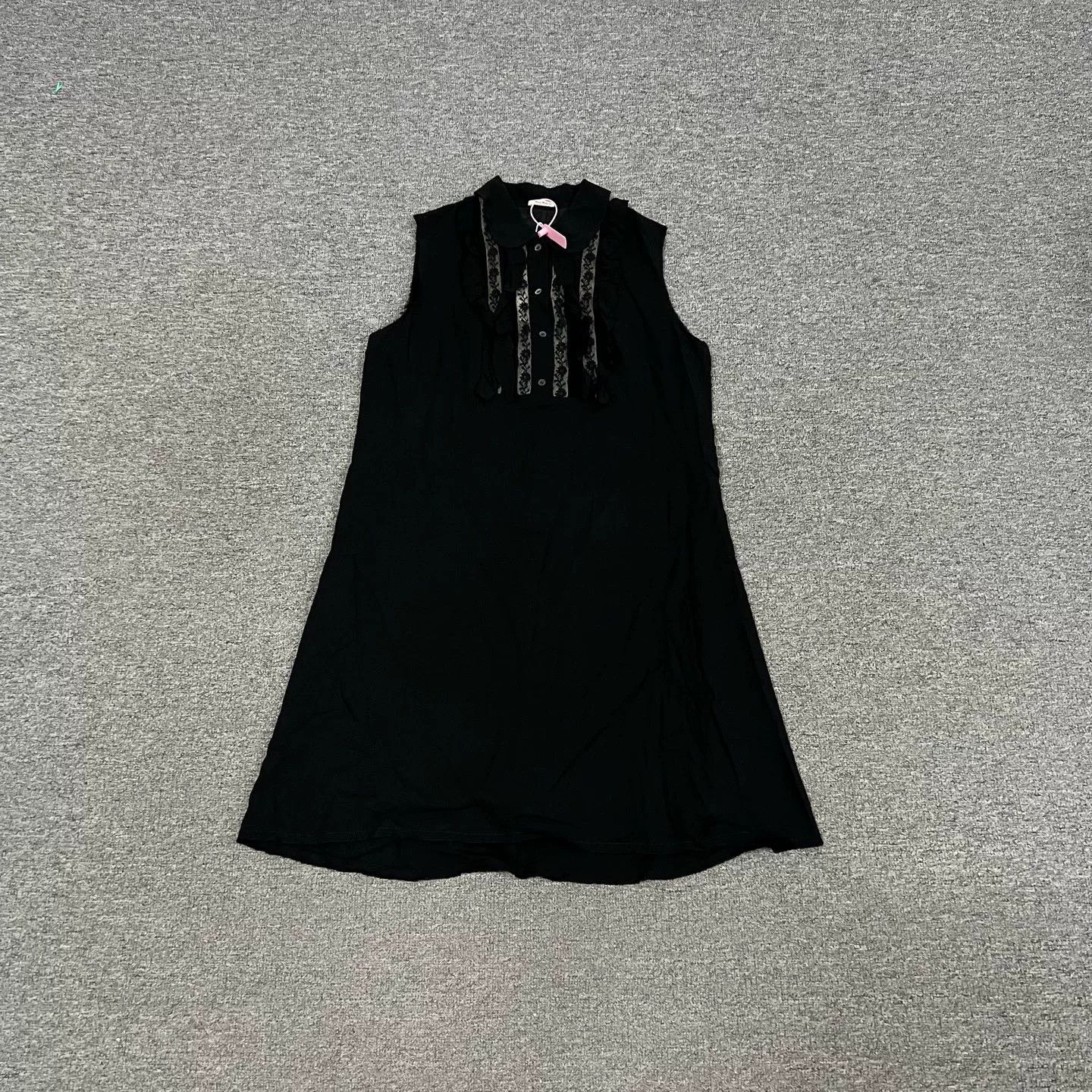 Miu Miu Miu Miu Black Lace Sleeveless Silk Dress Size M / US 6-8 / IT 42-44 - 1 Thumbnail